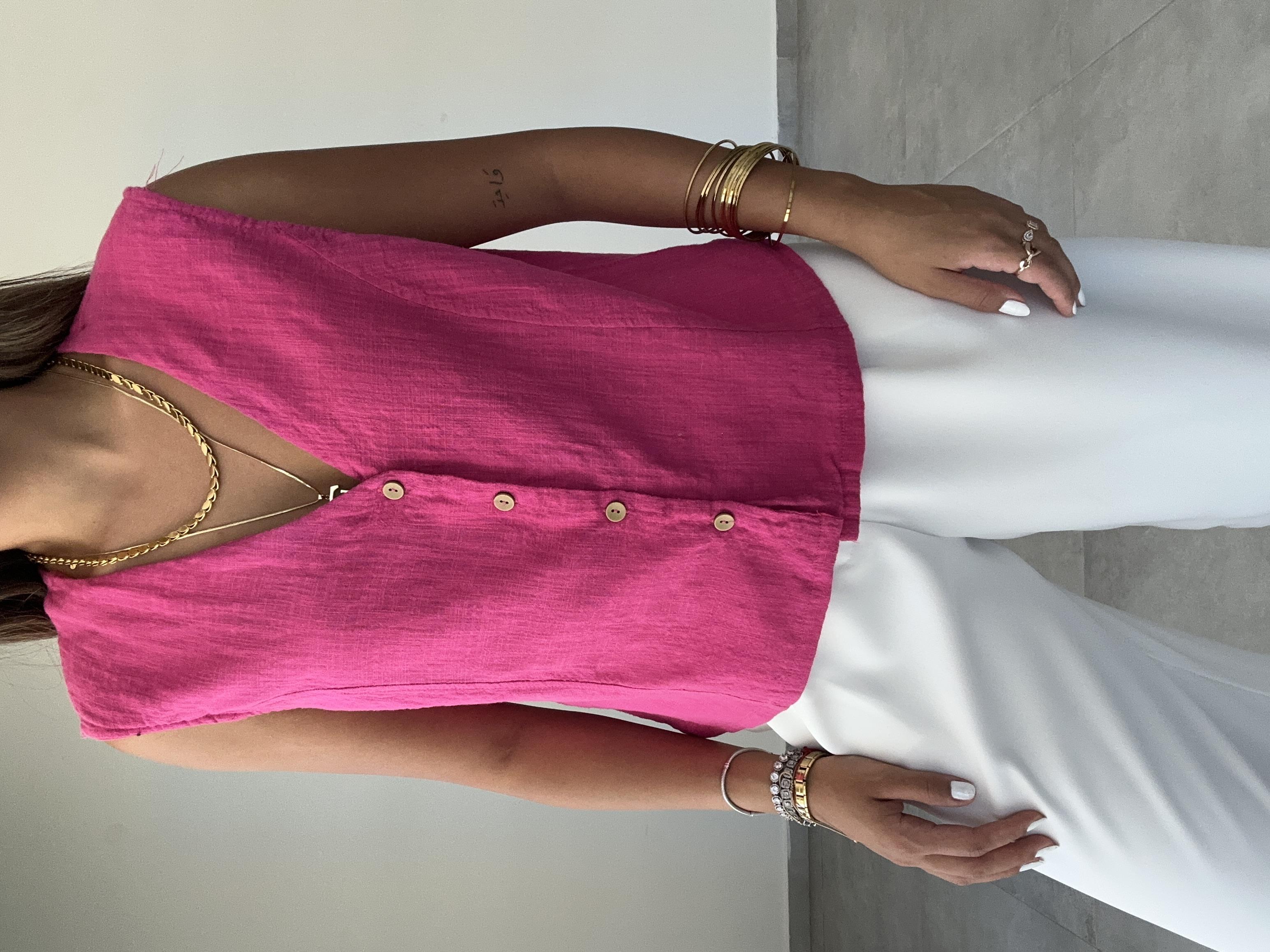 Fuşya Şantuk Yelek