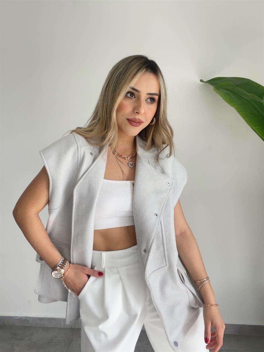 Gri Kapaklı Cep Yelek