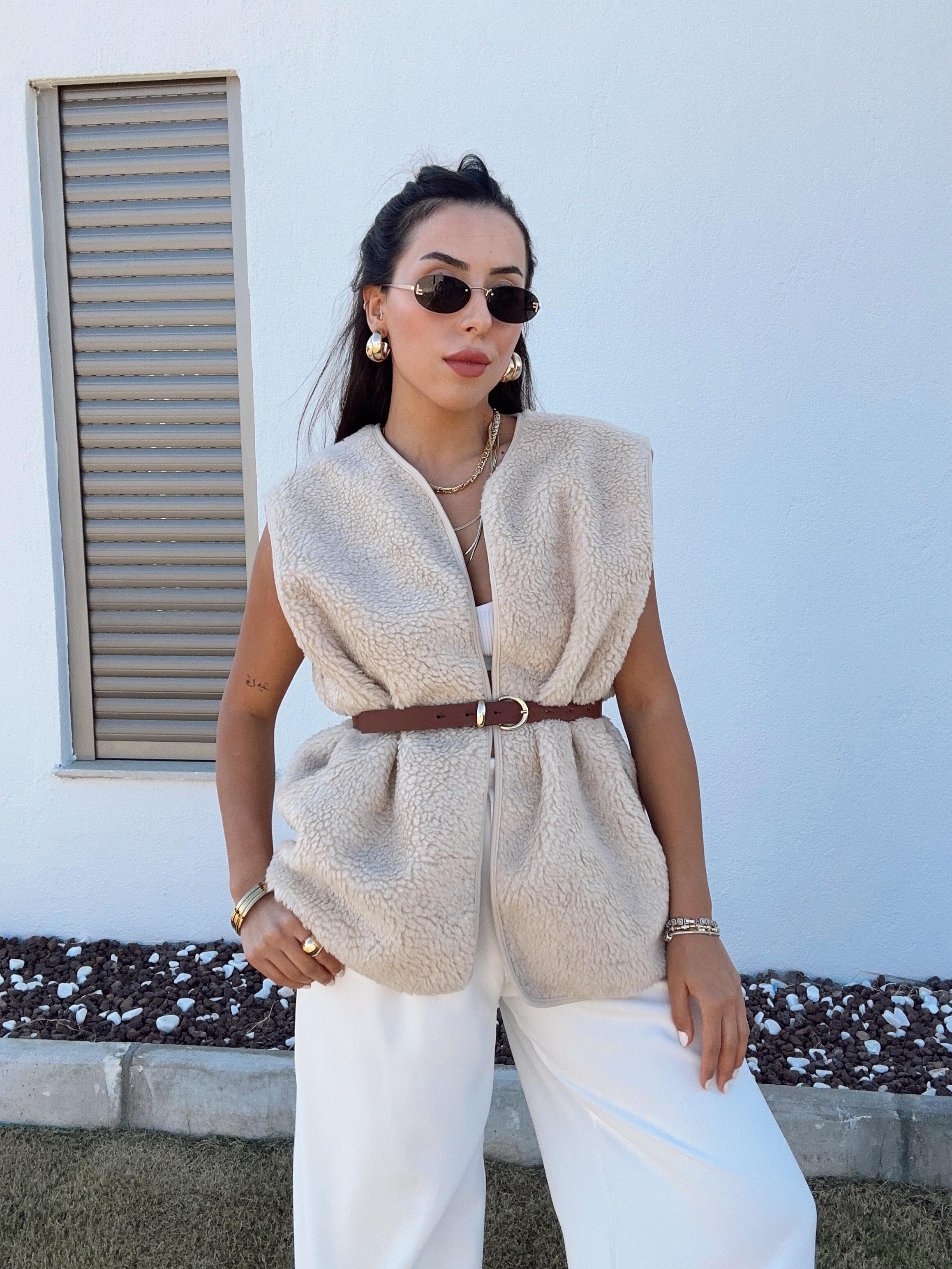 Harlow Bej Teddy Yelek