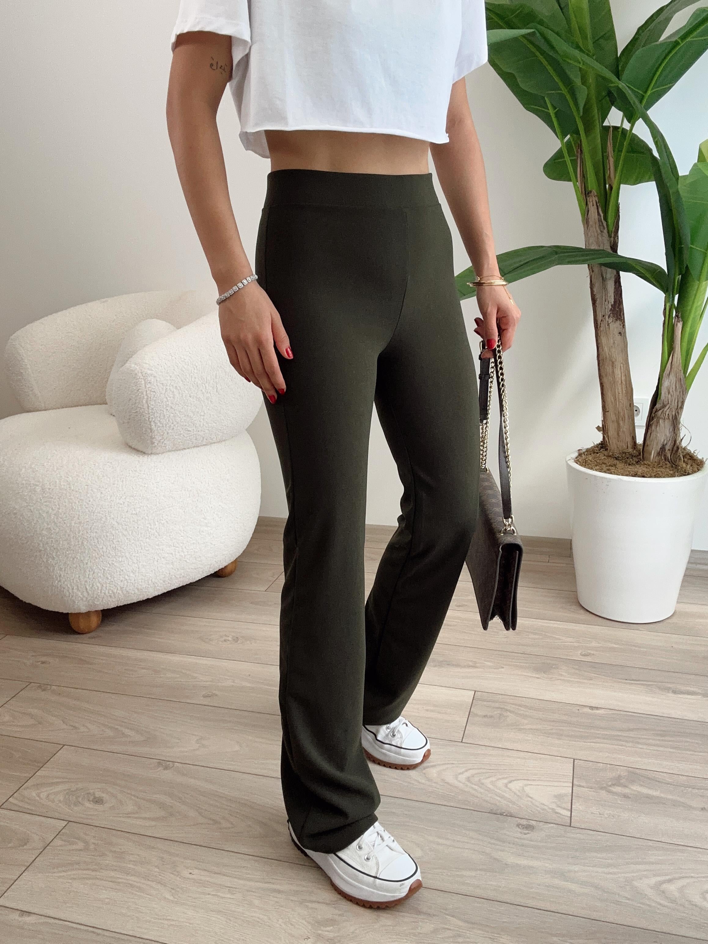 Hely Haki Toparlayıcı İspanyol Tayt Pantolon