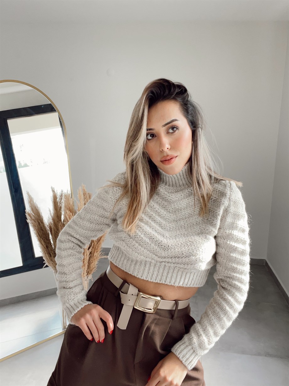 Kabartma Desenli Taş Kazak