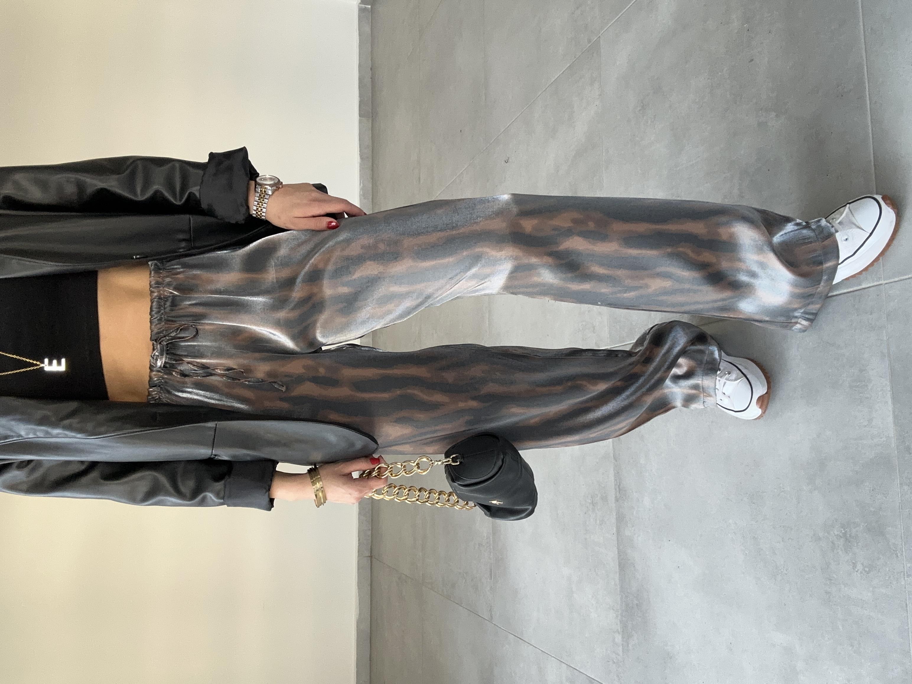 Kahve Desenli Pantolon