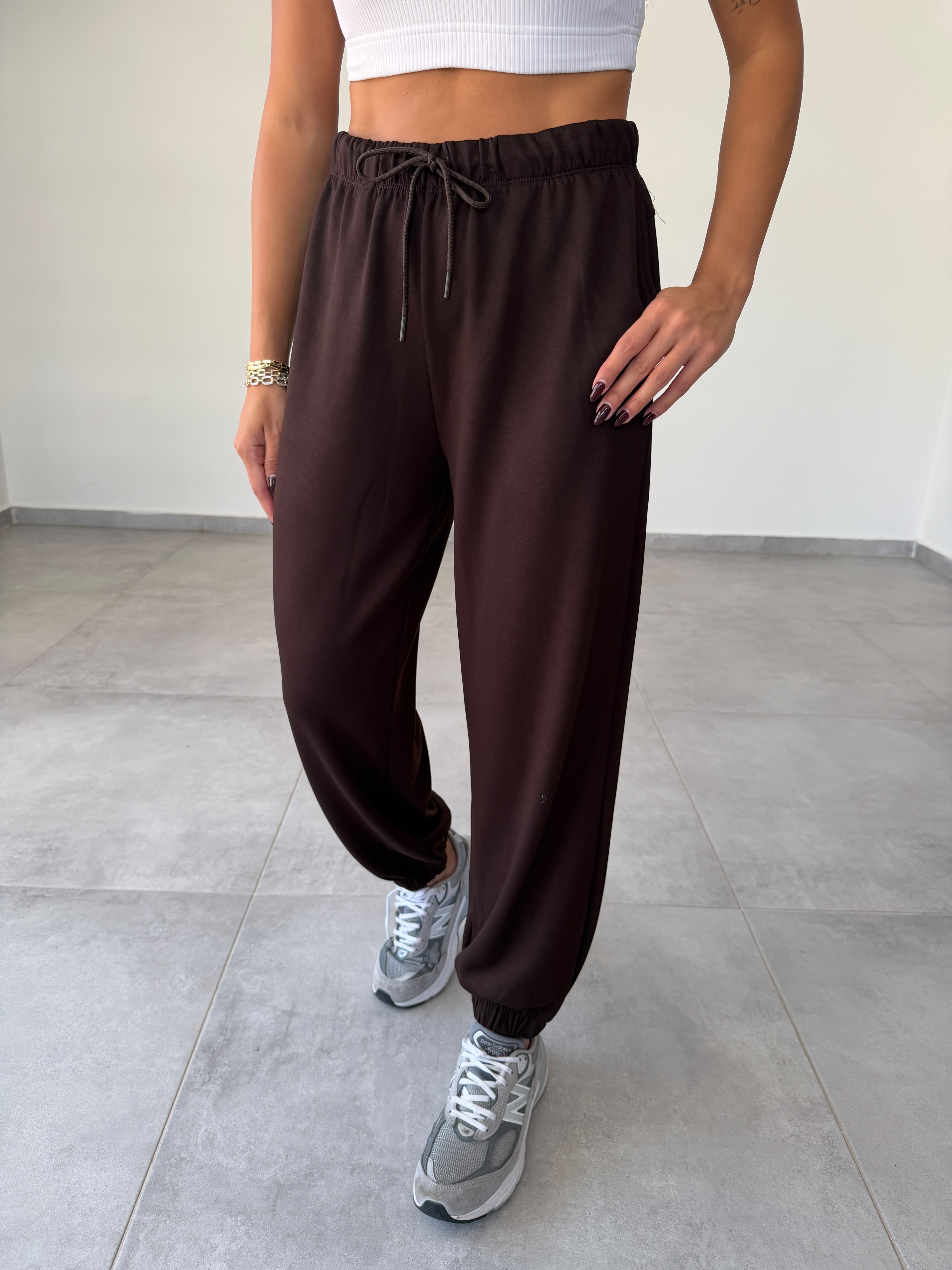 Kahve Modal Jogger Eşofman