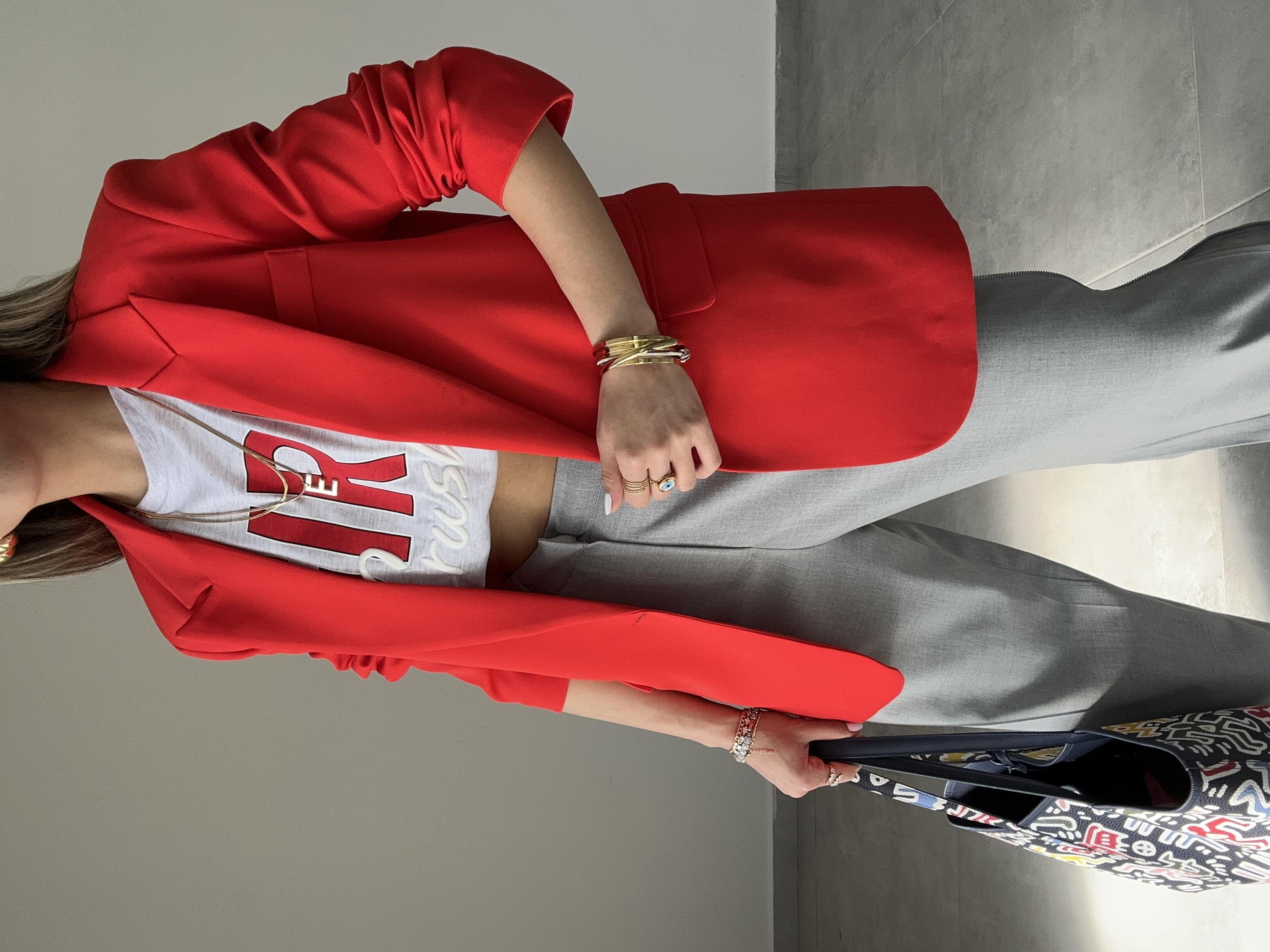 Kırmızı Blazer Ceket