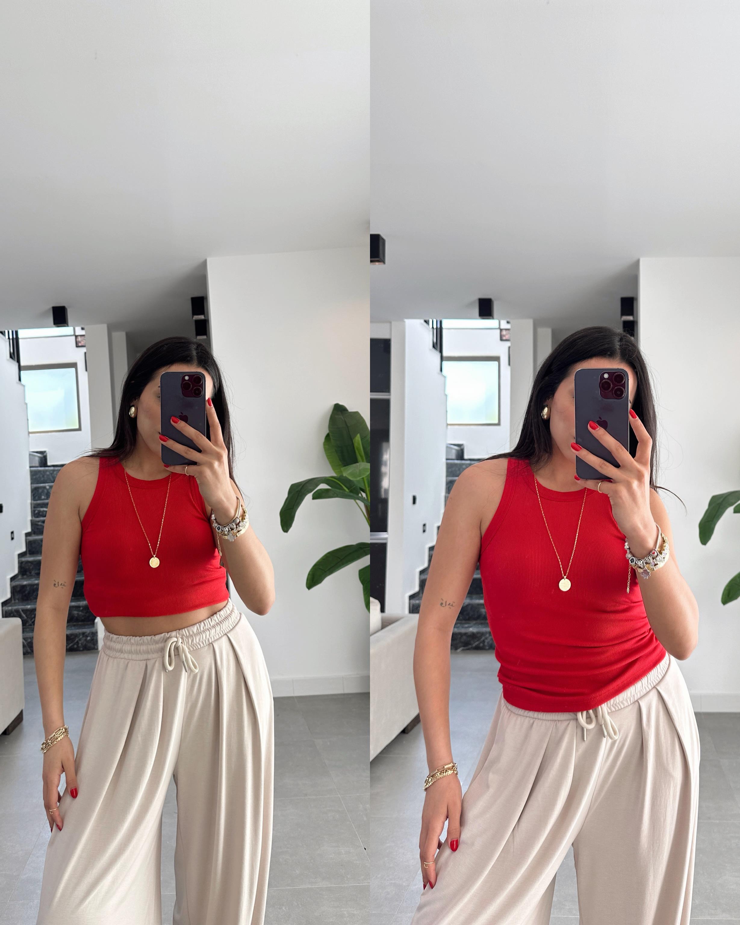 Kırmızı Kaşkorse Atlet