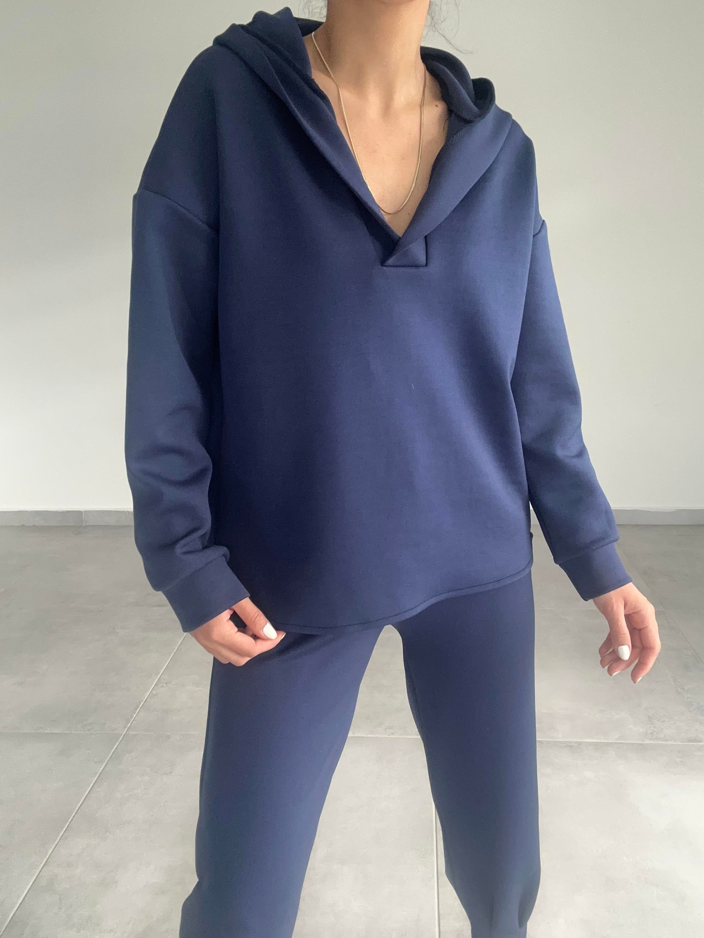 Lacivert Scuba Sweatshirt