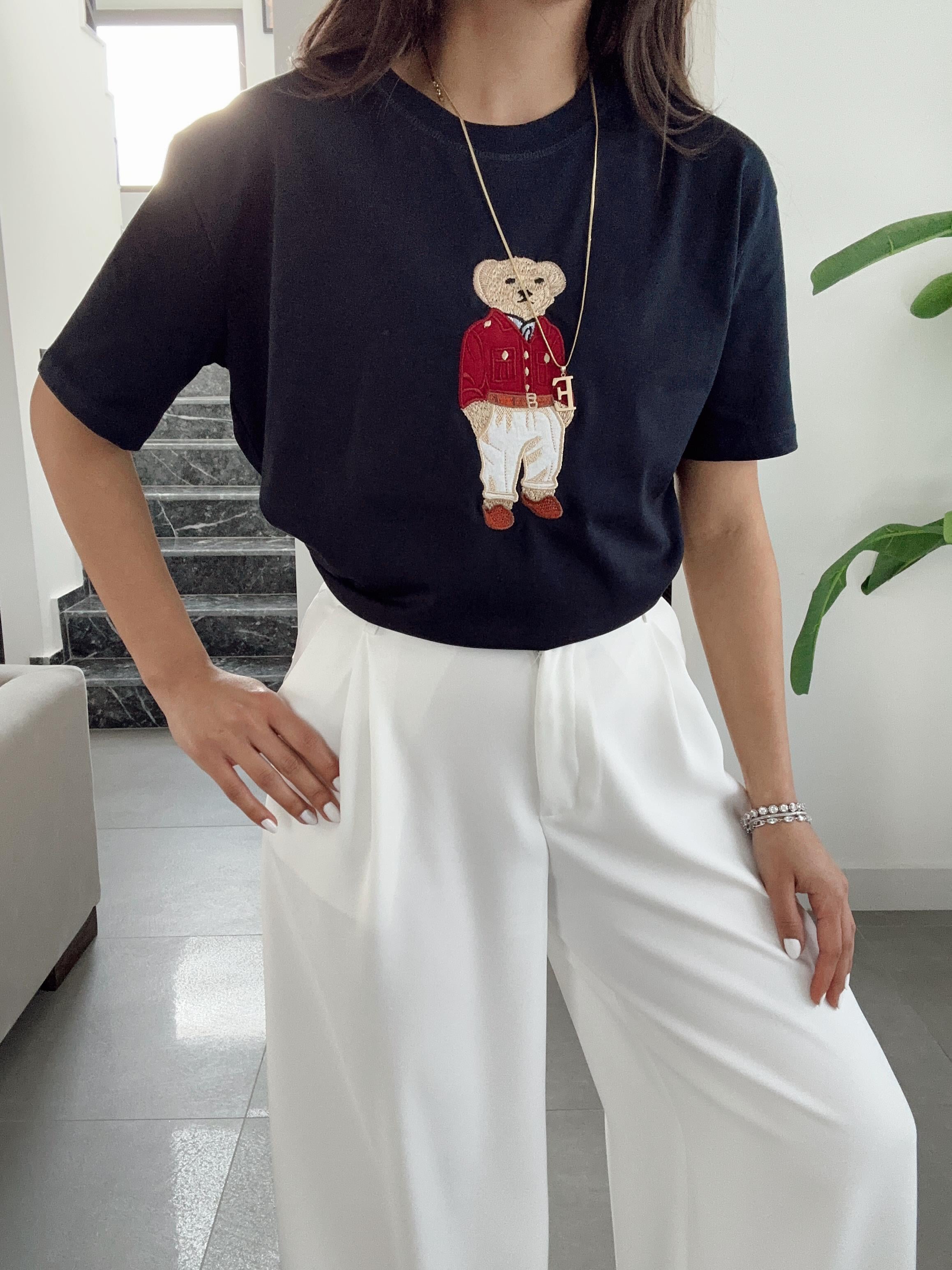 Lacivert Teddy Basic Tişört