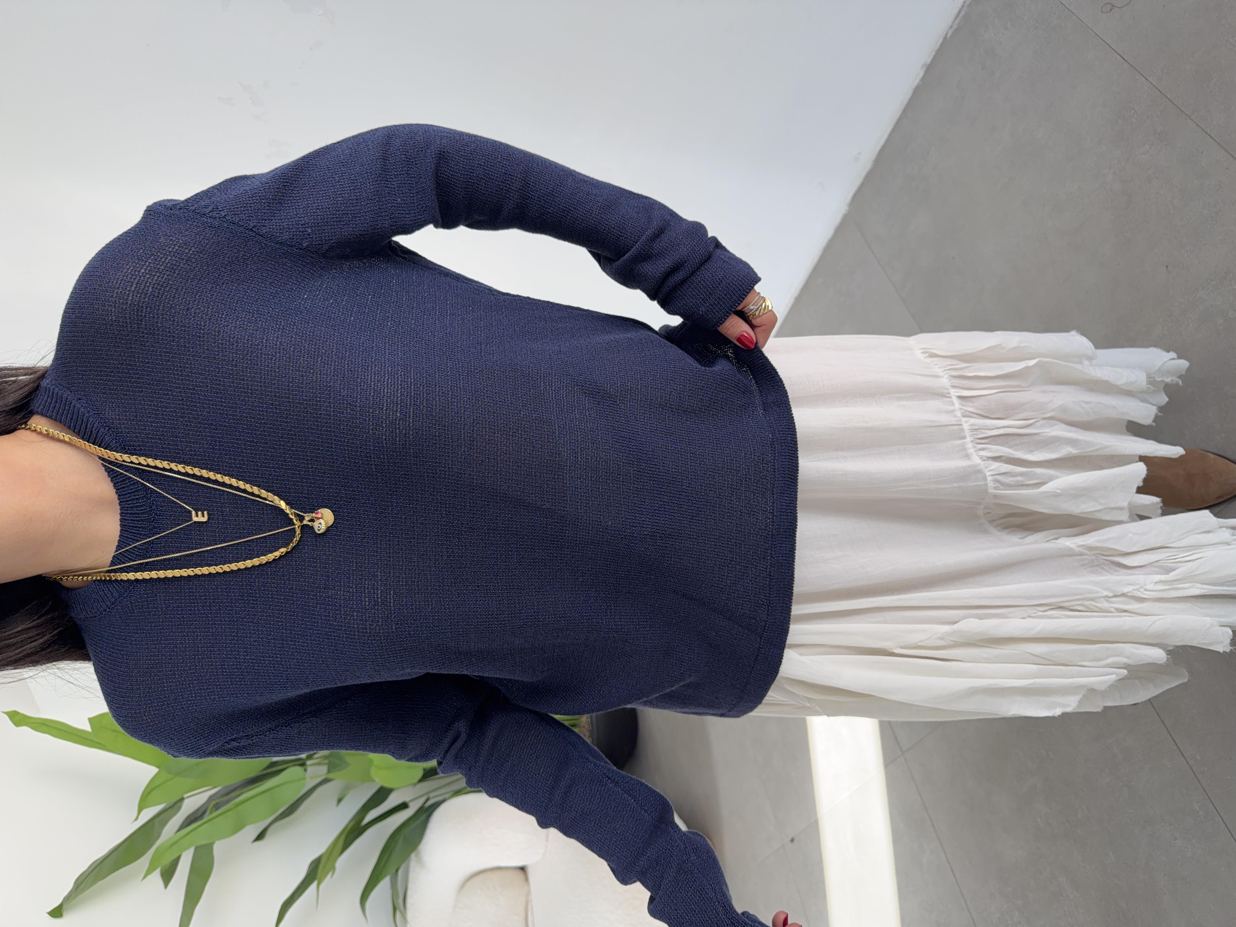 Lacivert Triko Kazak