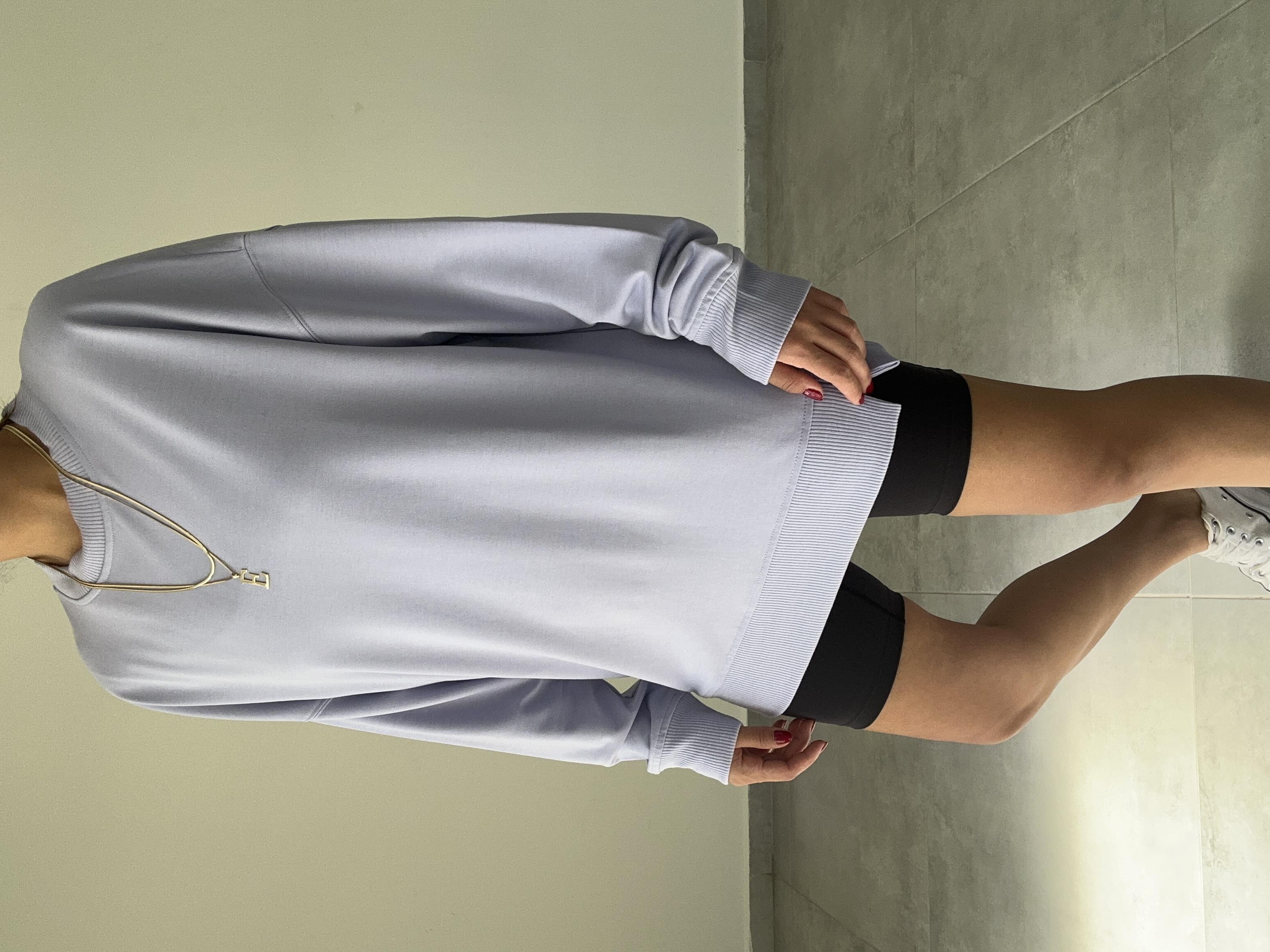 Lila Rezerve Yanları Yırtmaç Detaylı Sweat