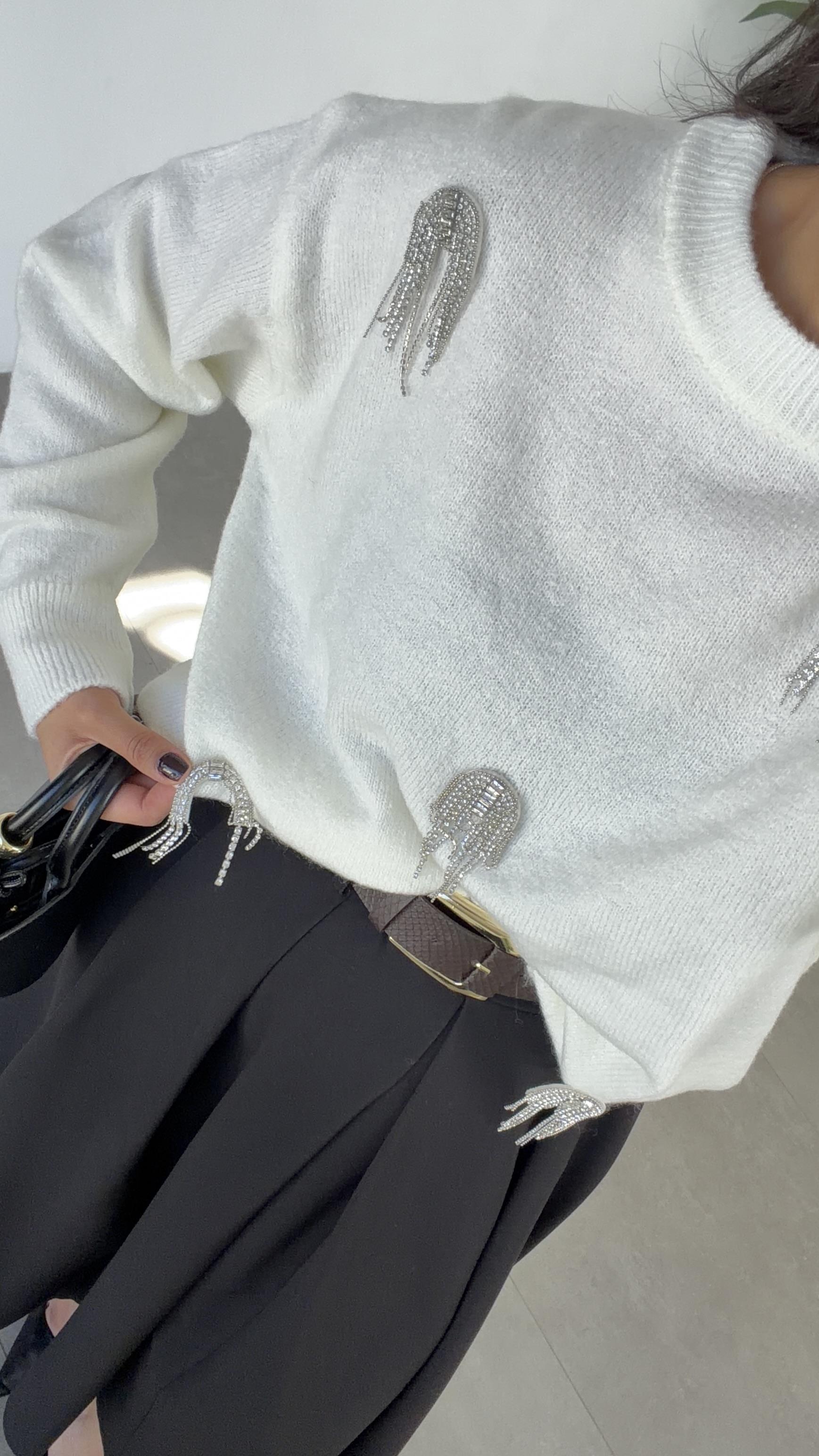 M-D Ekru Tasarım Kazak