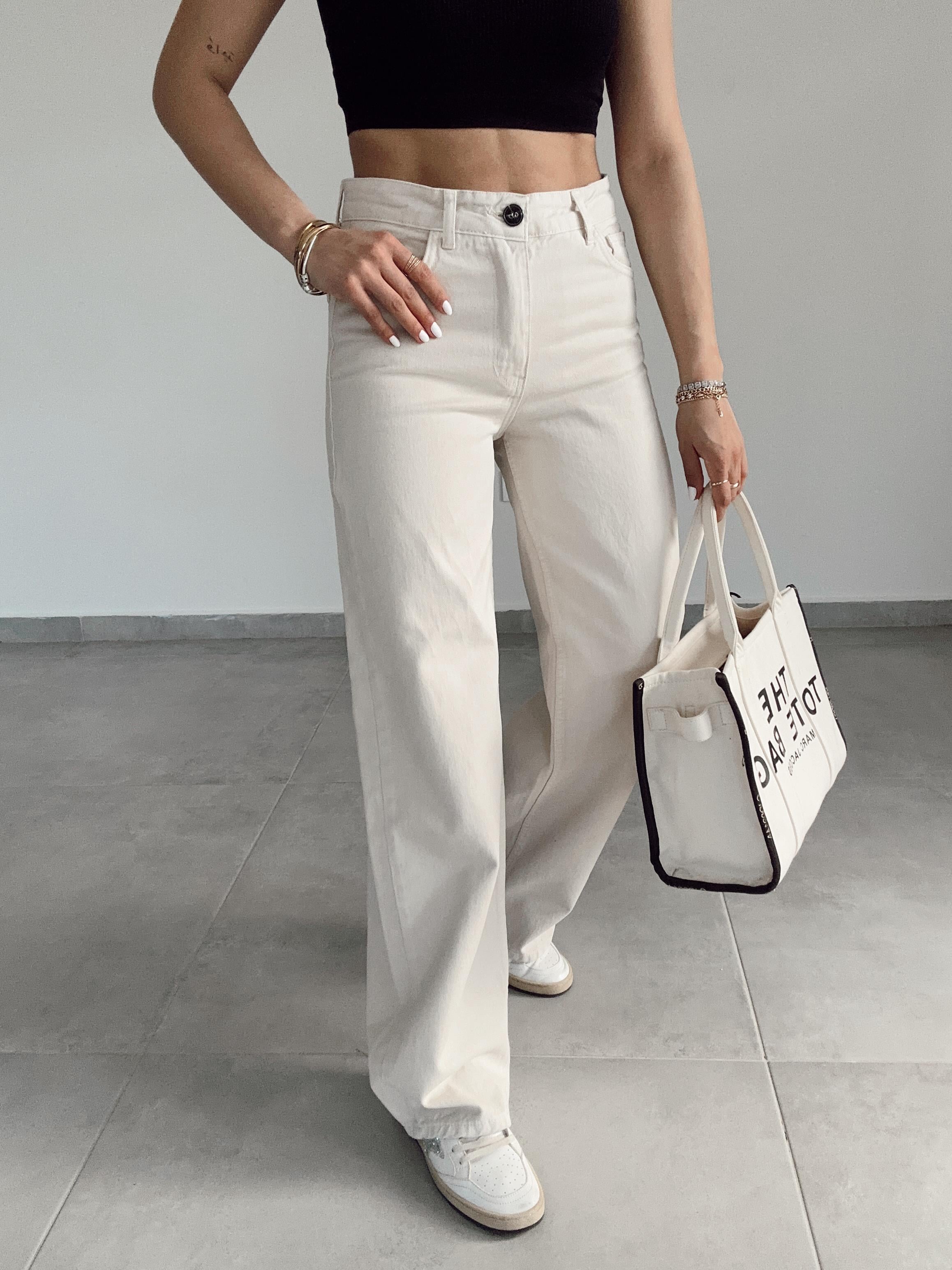 M-D Taş Bol Paça Pantolon