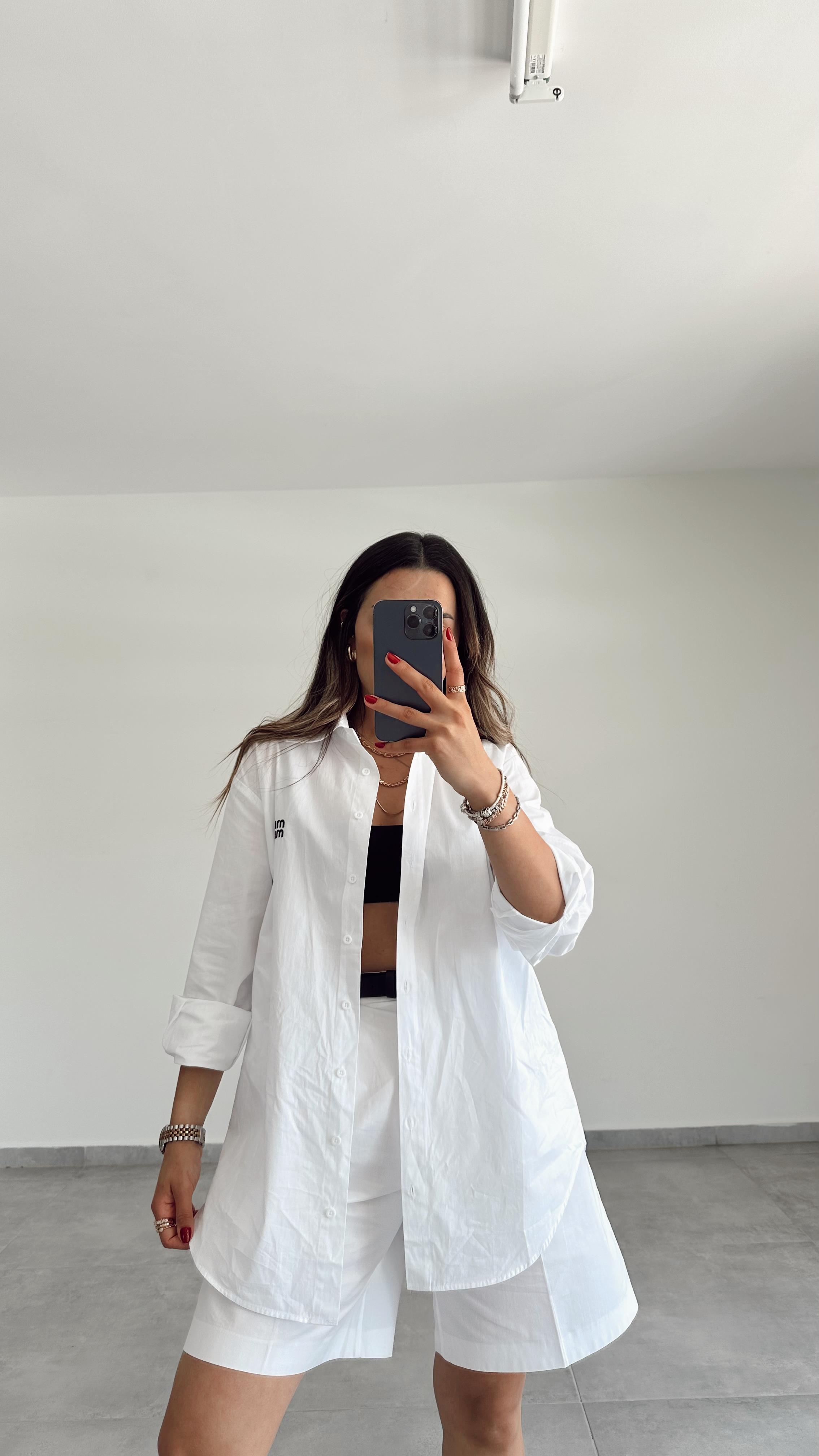 M-M Poplin Beyaz Gömlek