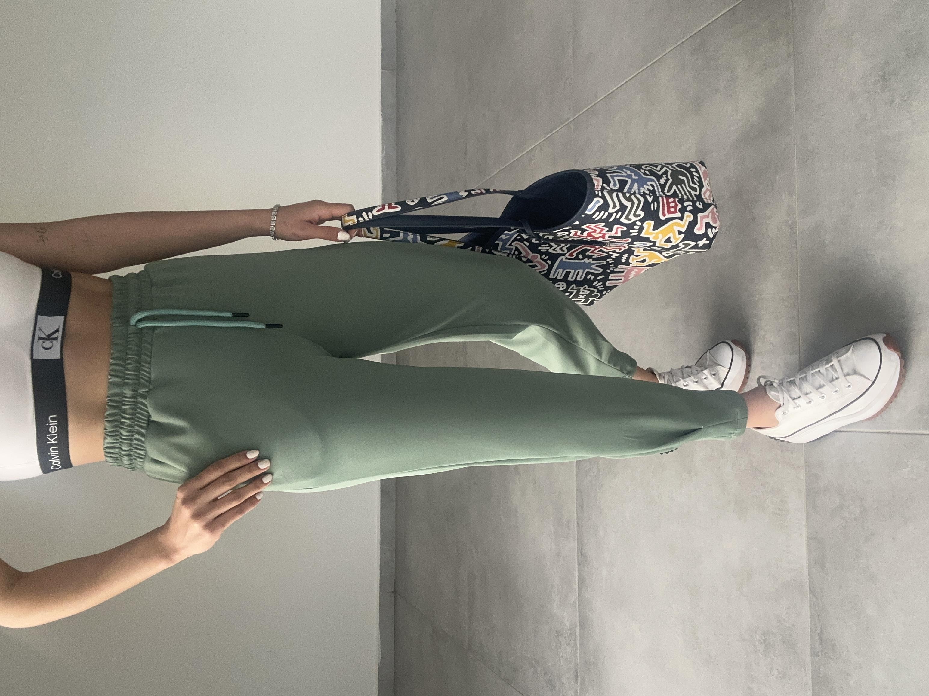 Mint Yeşil Scuba Paça Pileli Eşofman