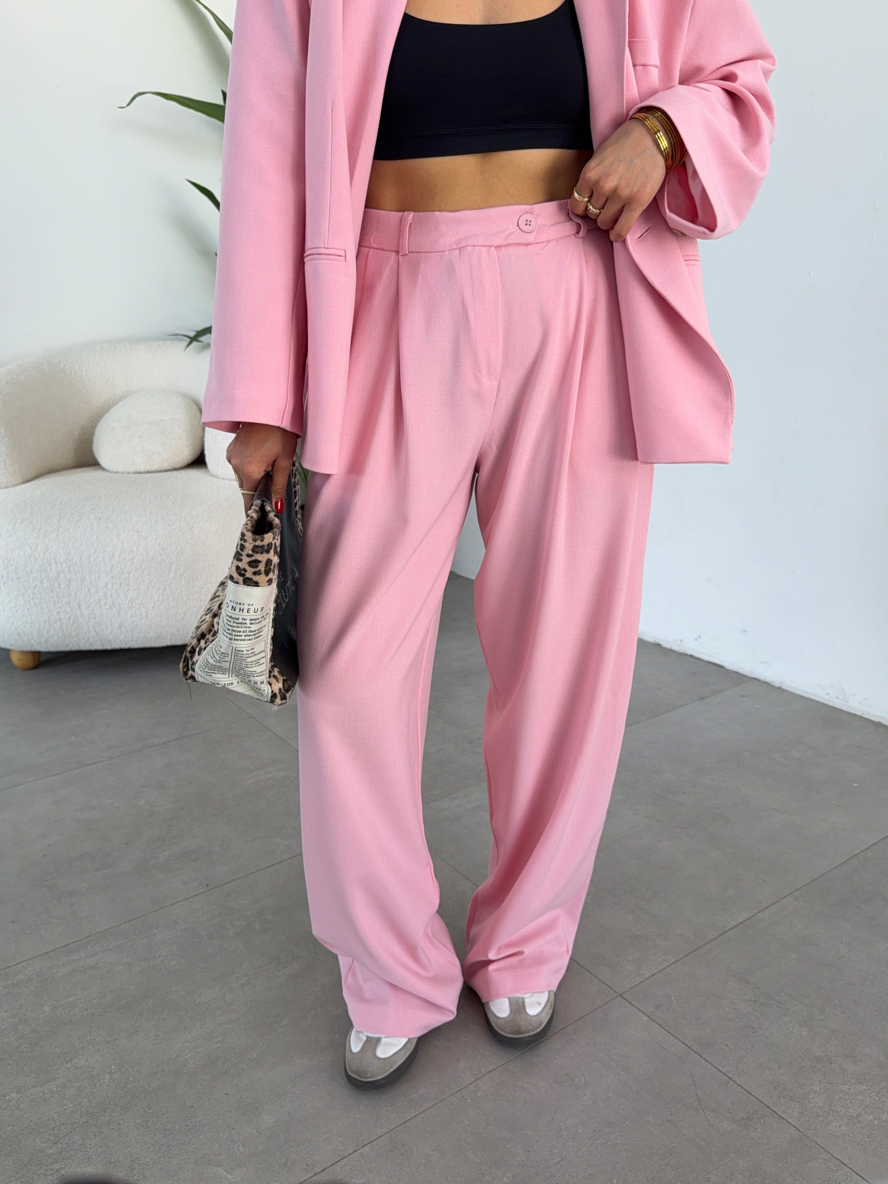 Monaco Pembe Maskülen Pantolon