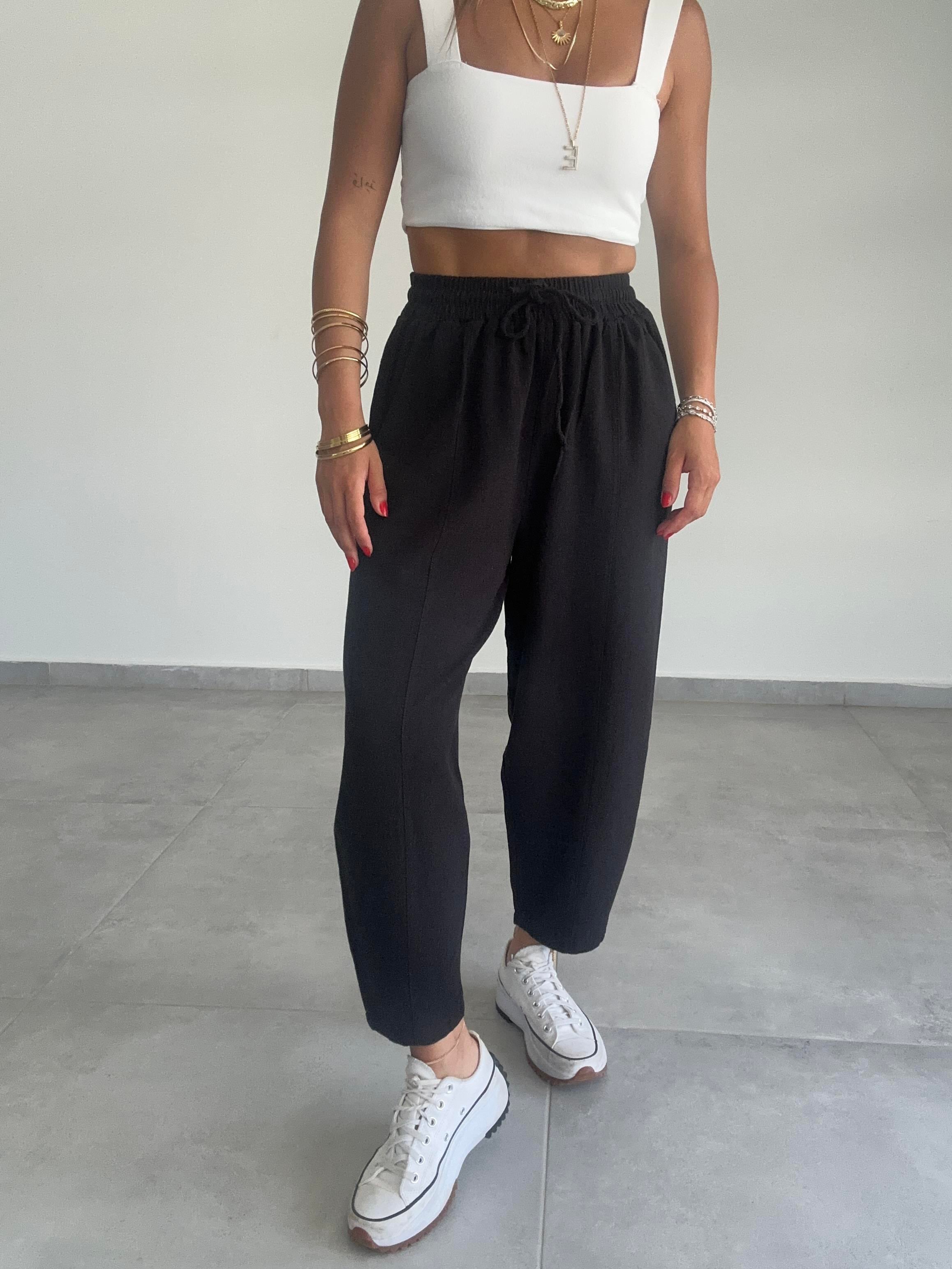 Mosy Siyah Şalvar Pantolon