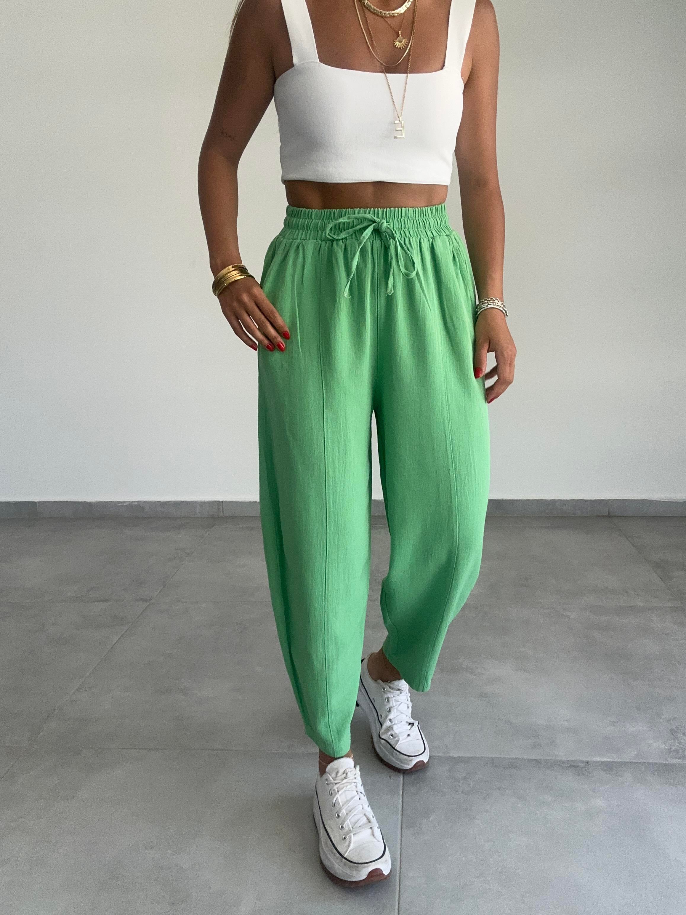 Mosy Yeşil Şalvar Pantolon