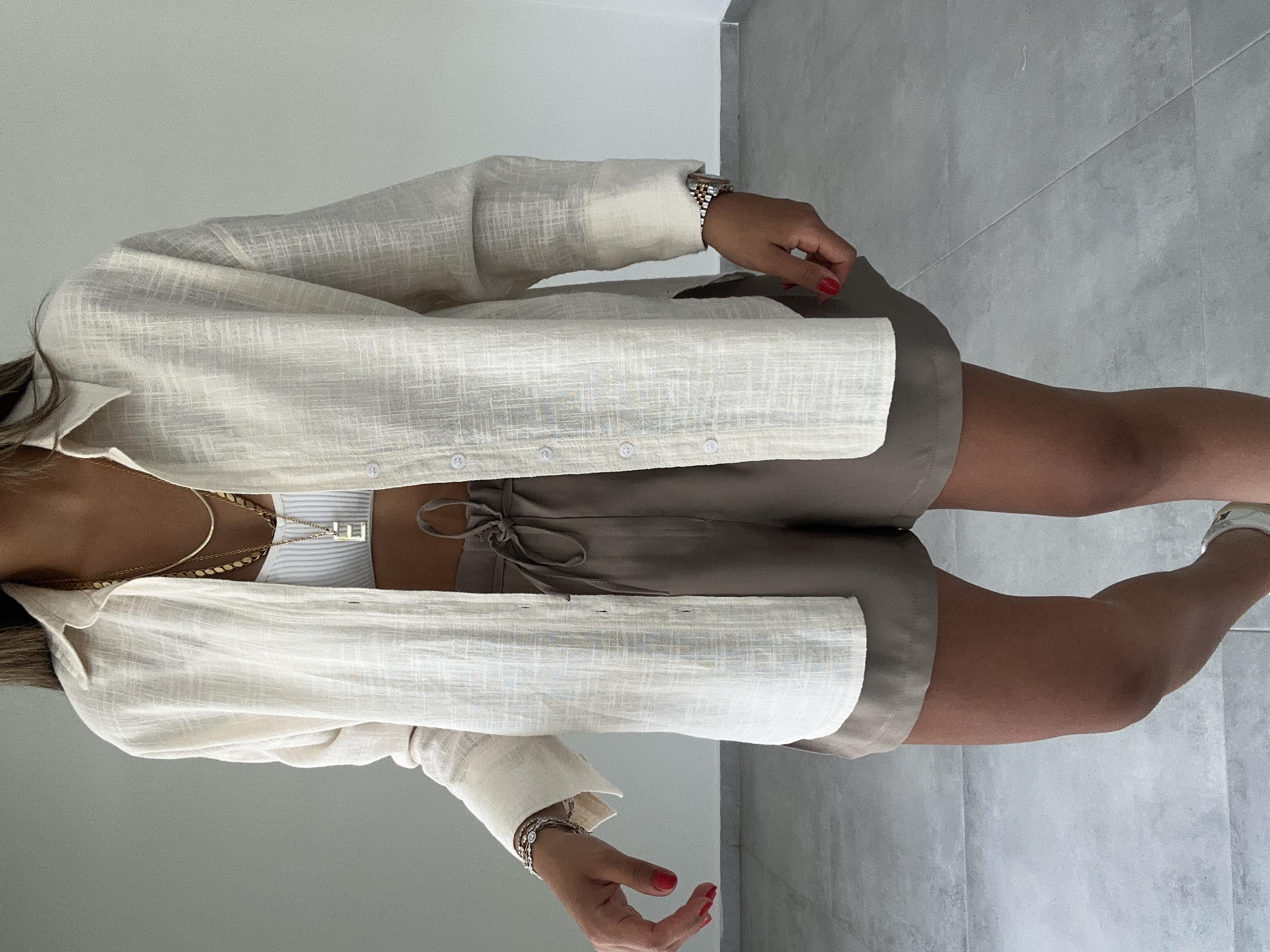 Naturel Oversize Gömlek