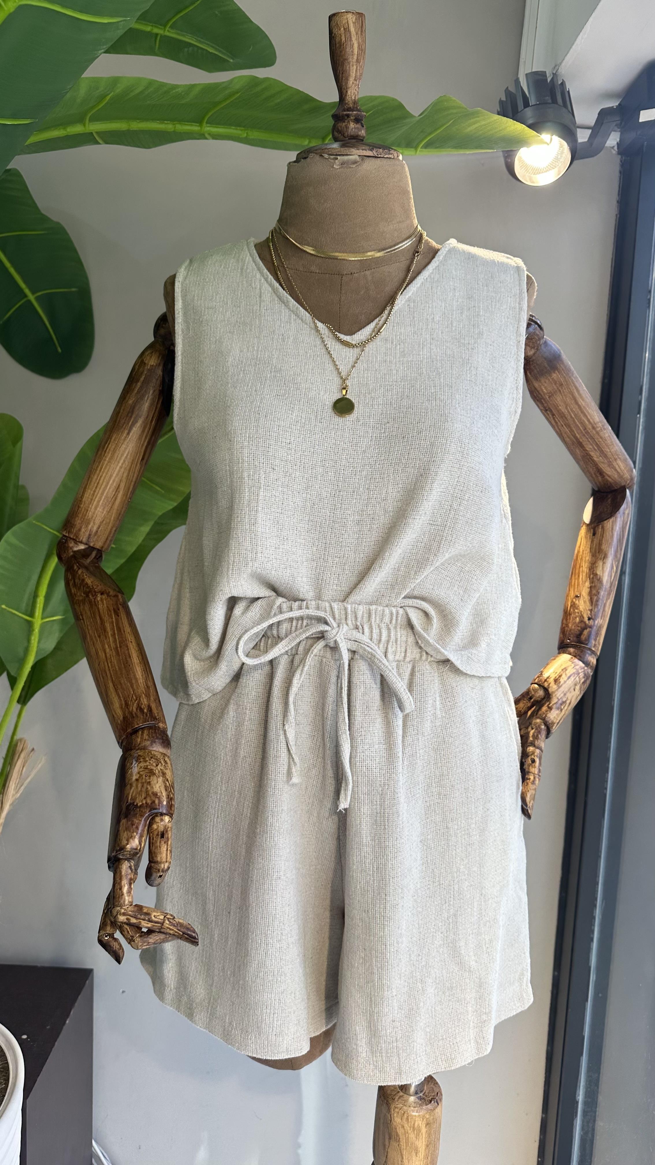 Naturel Şort Atlet Takım