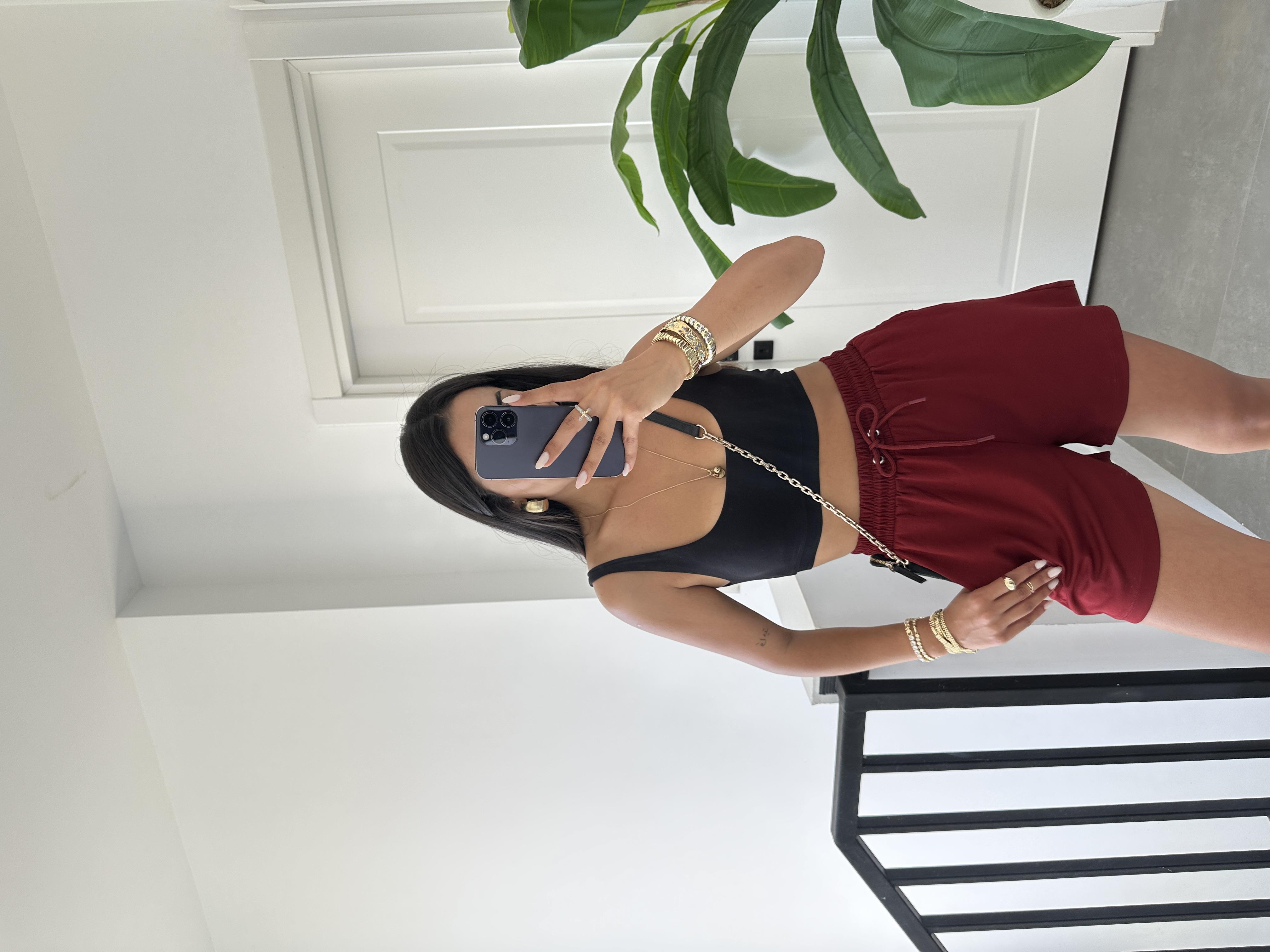 Oys Bordo Modal Şort