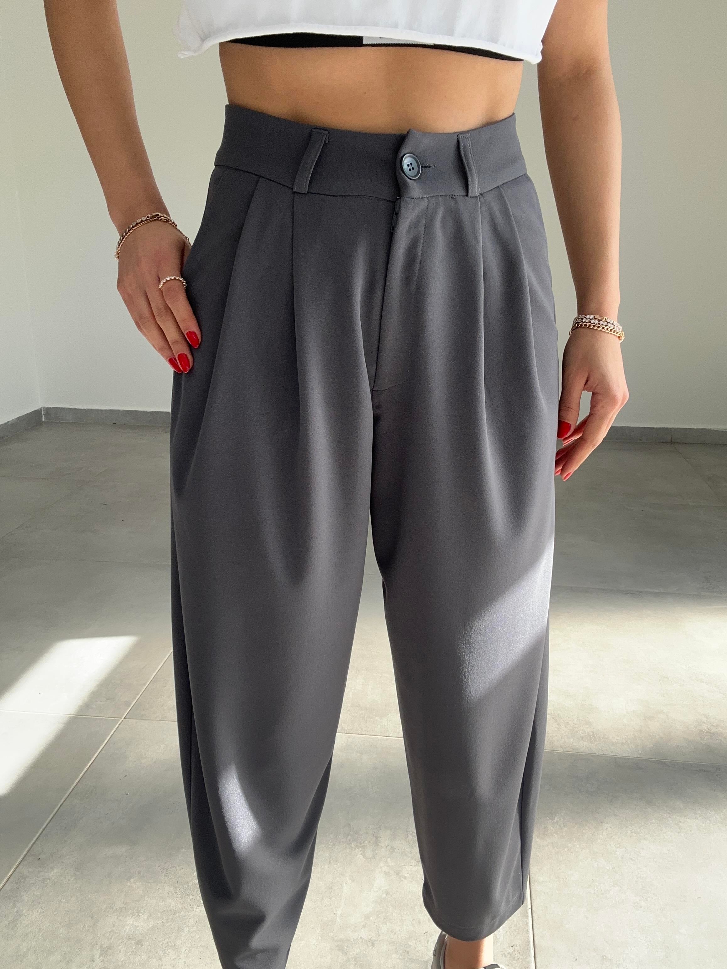 Özel Üretim Antrasit Şalvar Pantolon