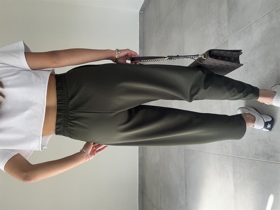 Özel Üretim Bombeli Haki Pantolon