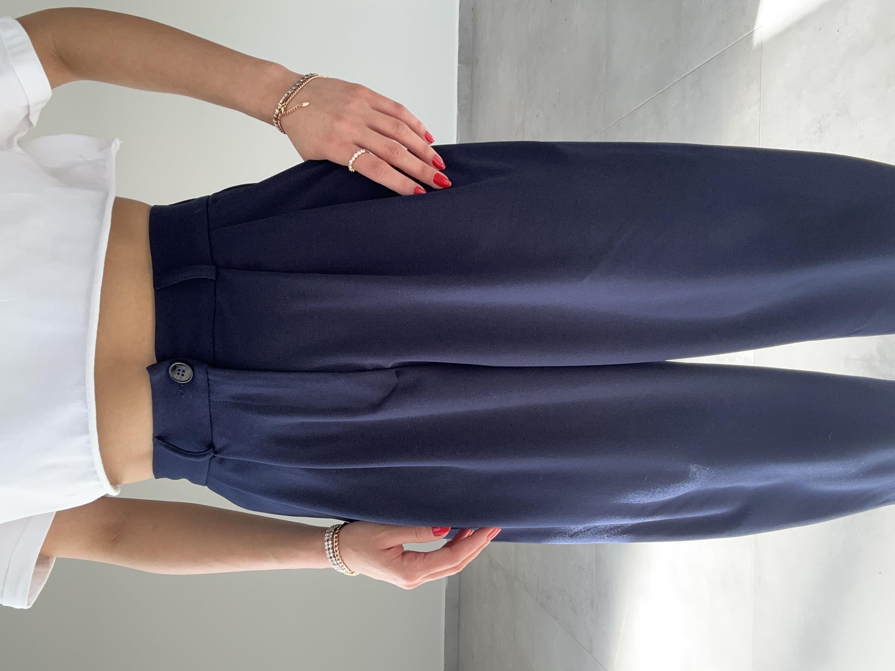 Özel Üretim Lacivert Şalvar Pantolon