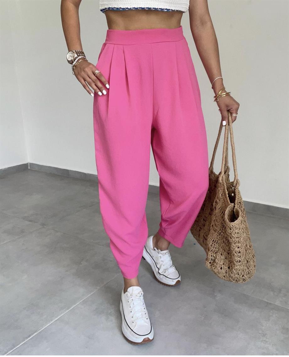 Pembe Bombeli Pantolon