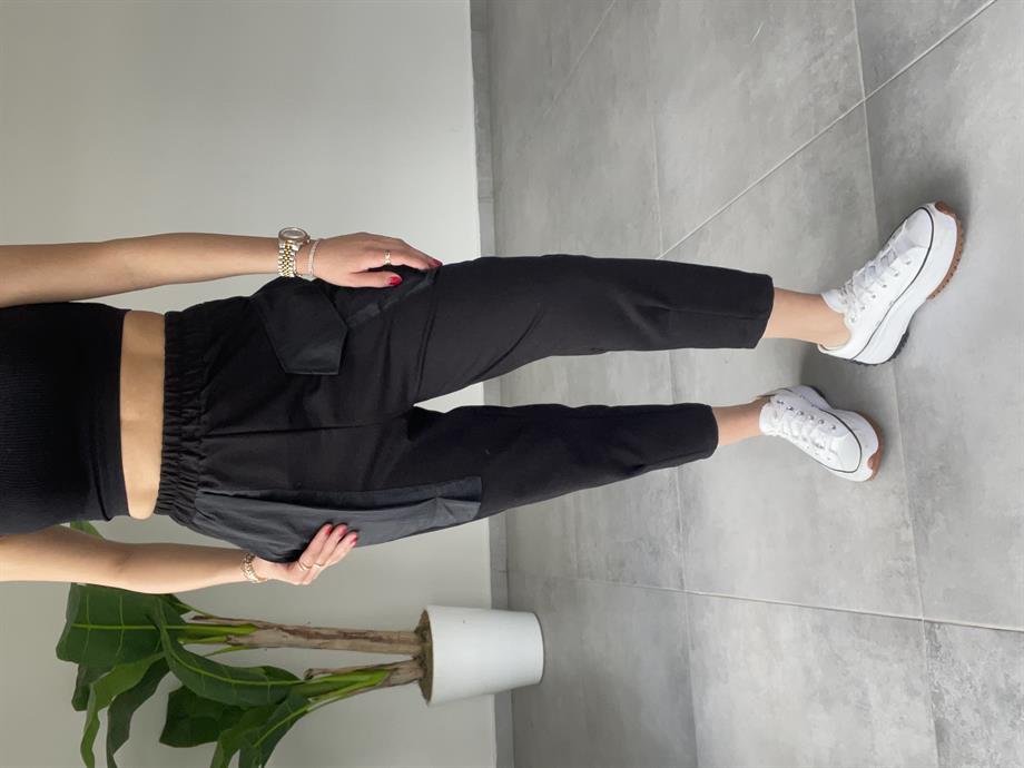 Siyah  Cepli Eşofman