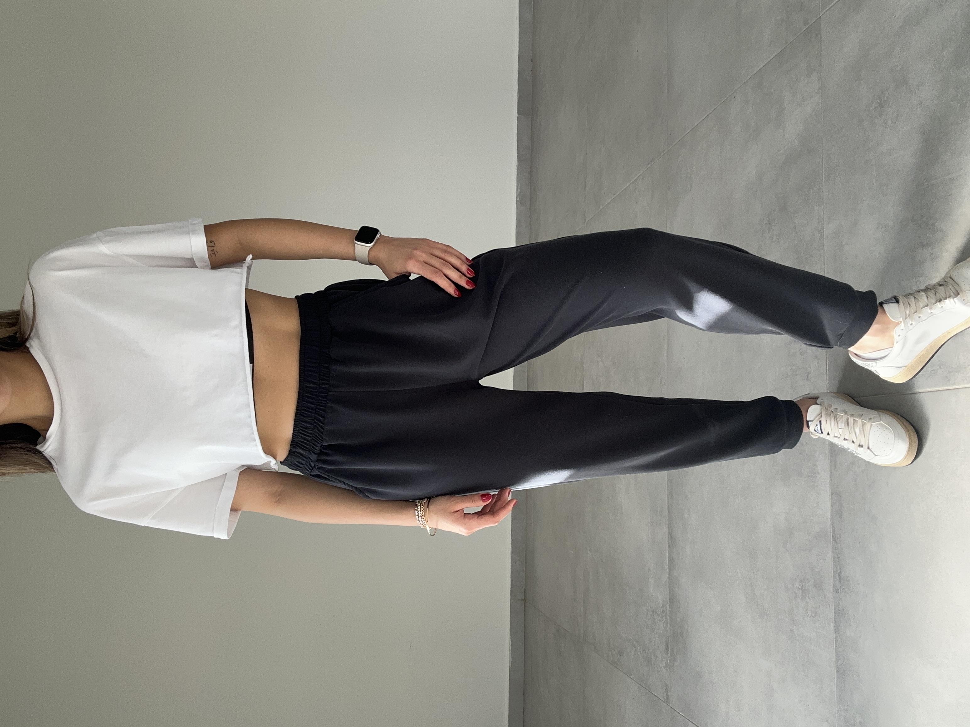 Siyah Modal Kumaş Eşofman