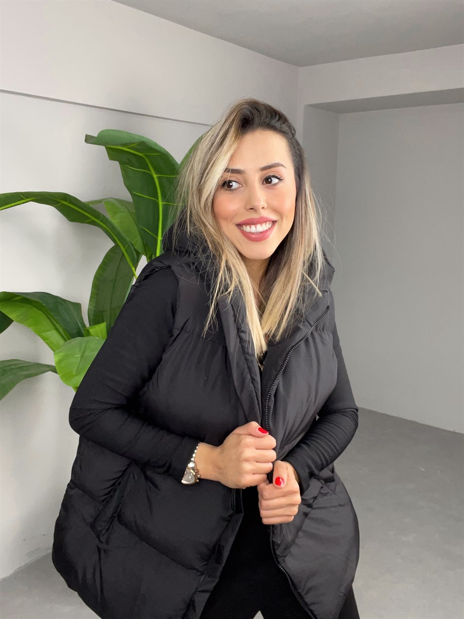 Siyah Şişme Yelek