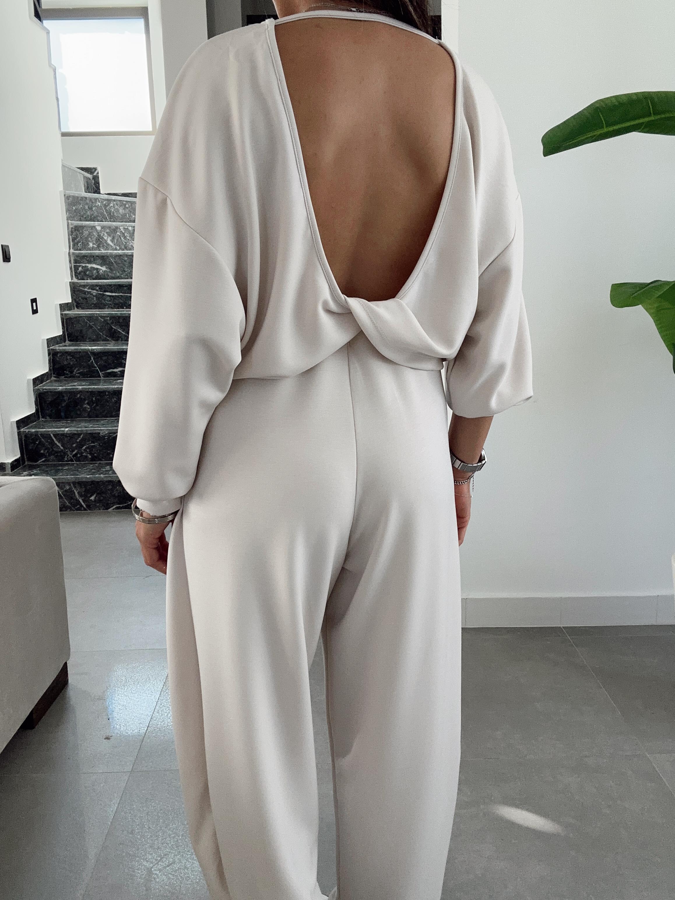 Taş Sırt Düğüm Modal Bluz