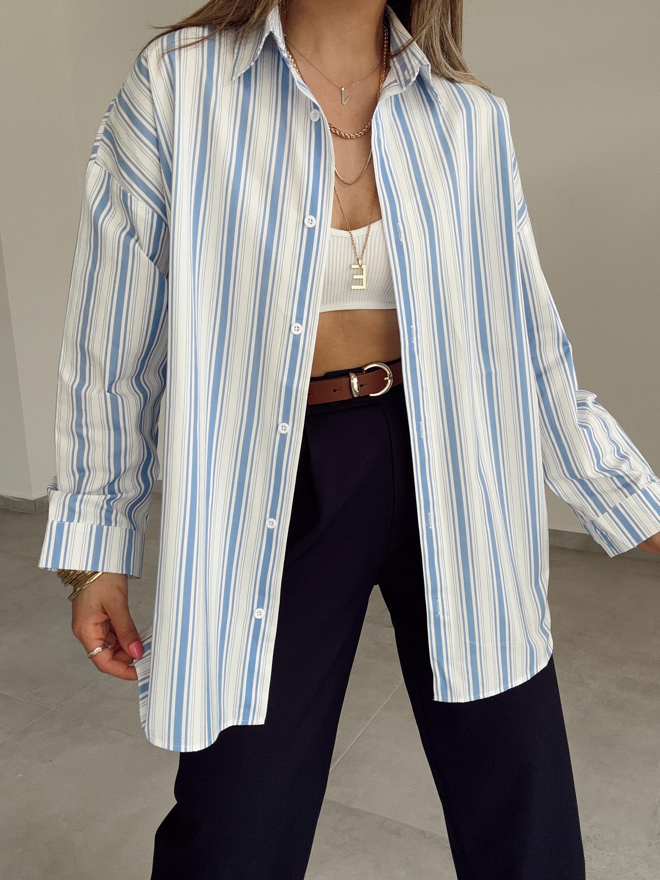 Velena Çizgili Gömlek
