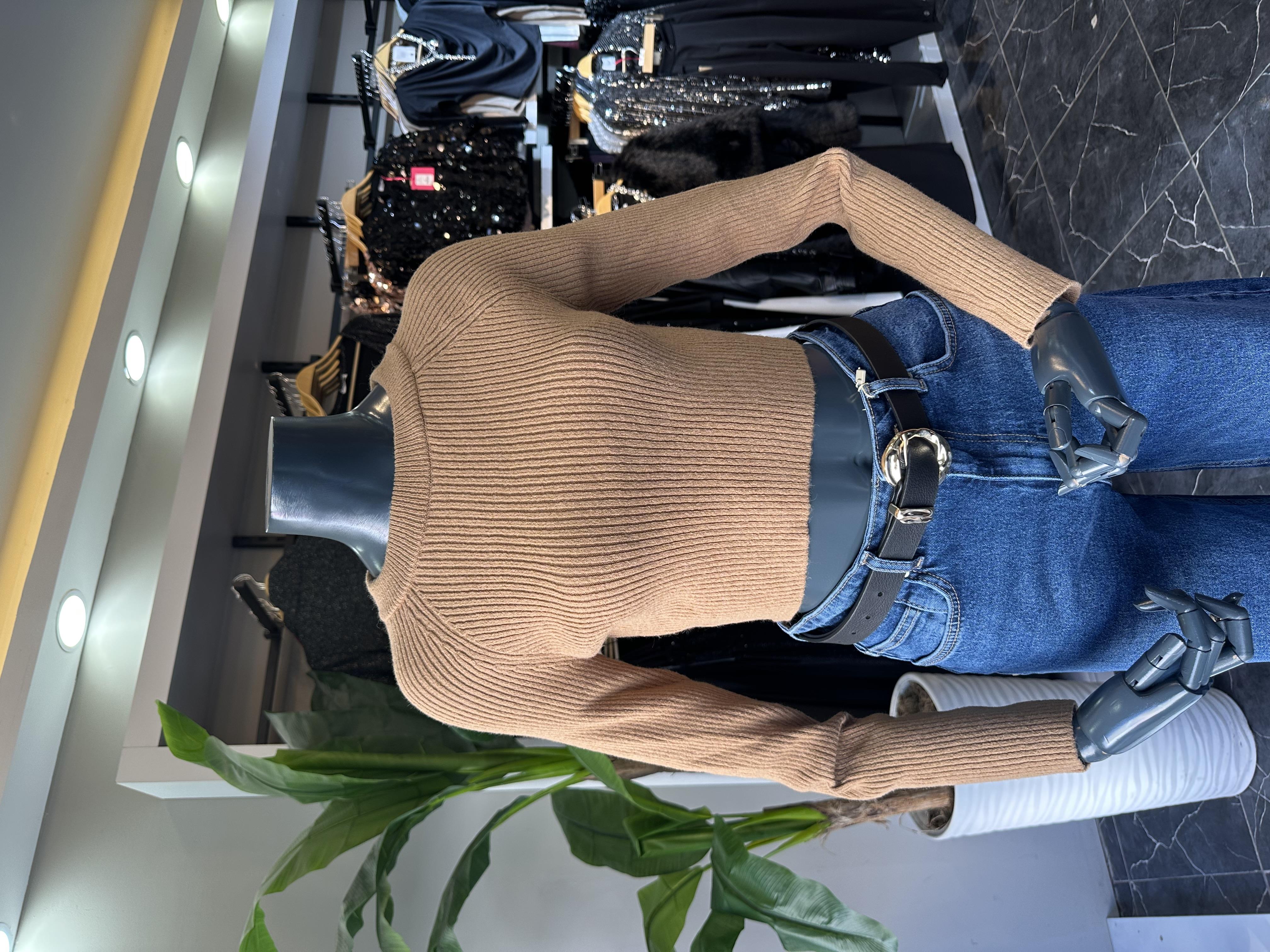 Vizon Basic Crop Triko Kazak