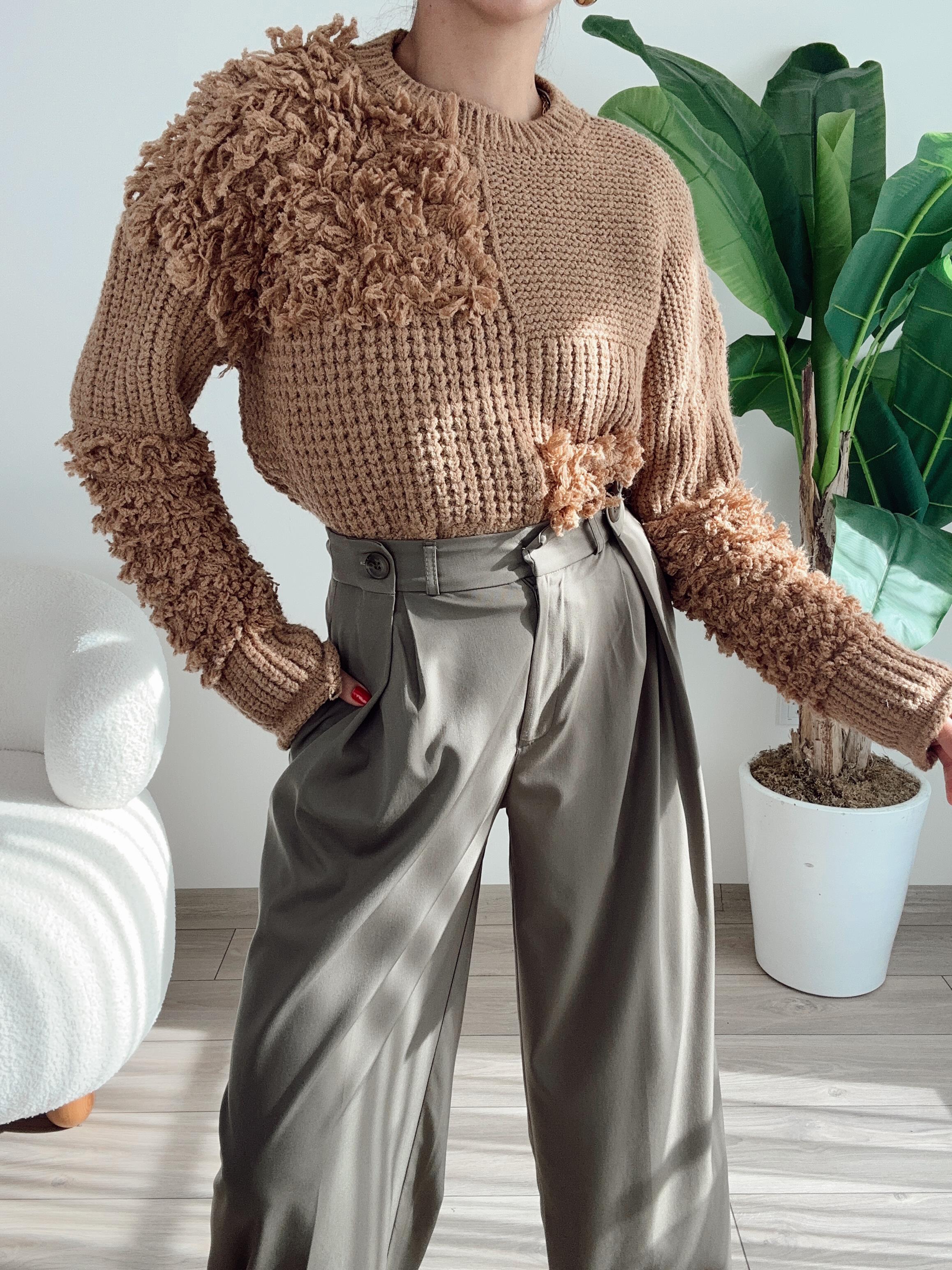 Vizon Tasarım Püsküllü Kazak