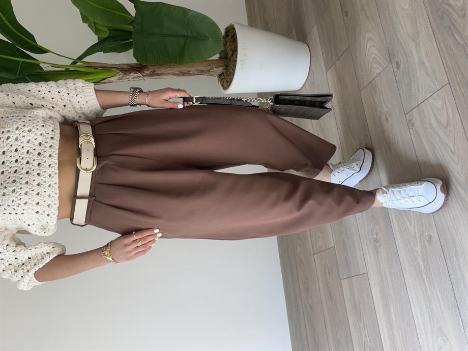 Wendi Kahve Şalvar Pantolon