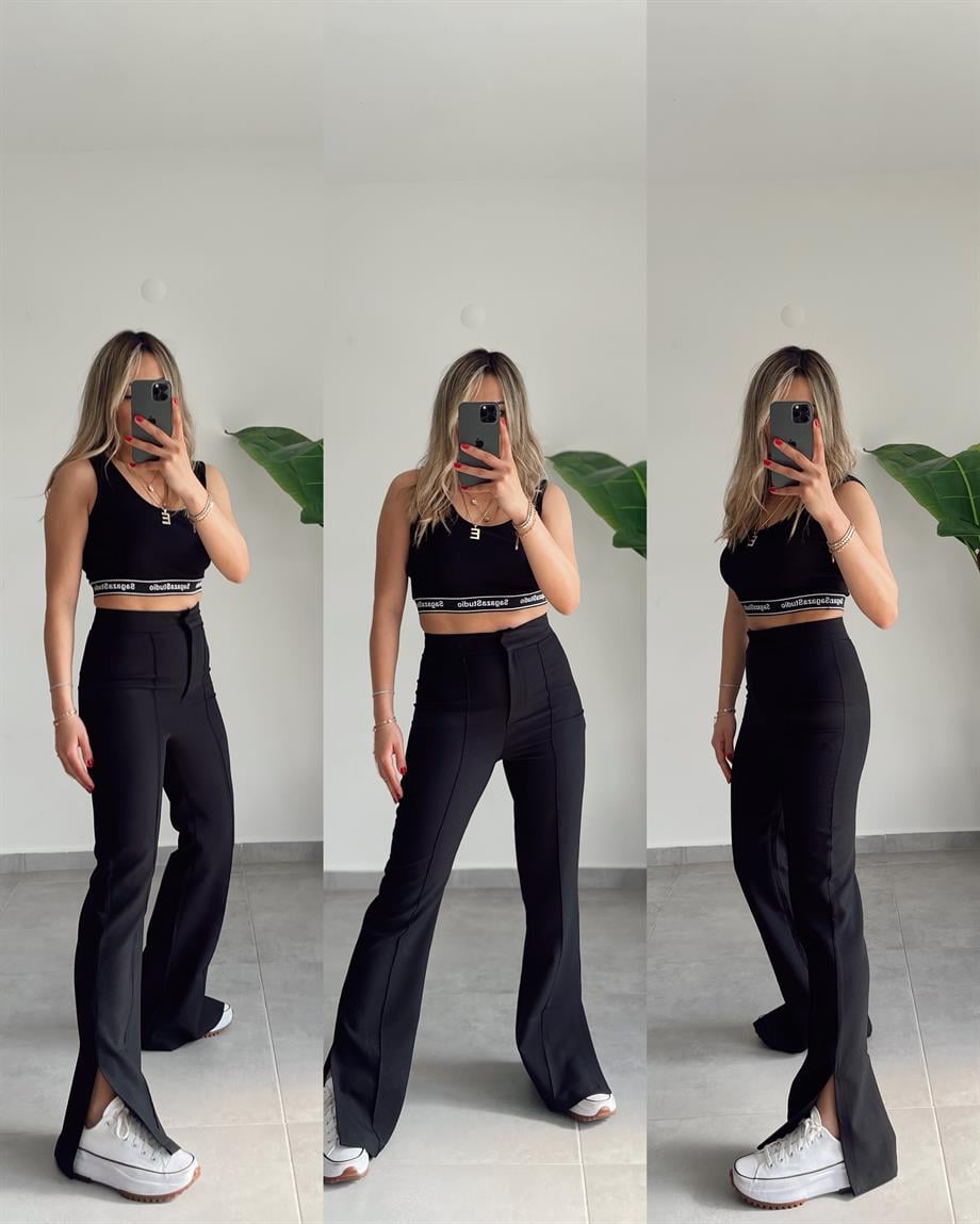 Yanı Yırtmaçlı İspanyol Pantolon