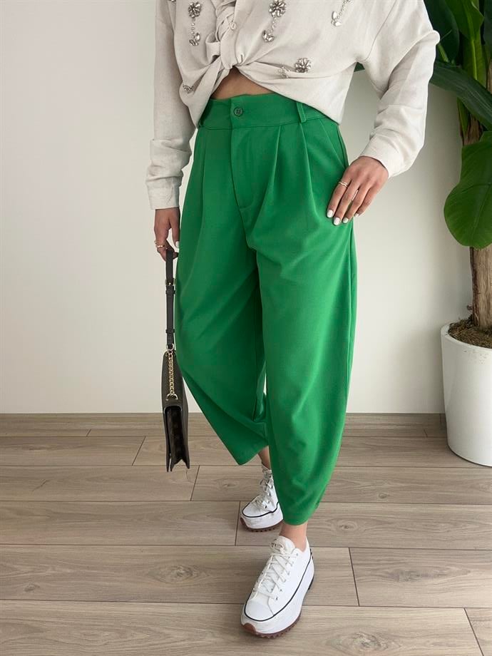 Yeşil Şalvar Pantolon