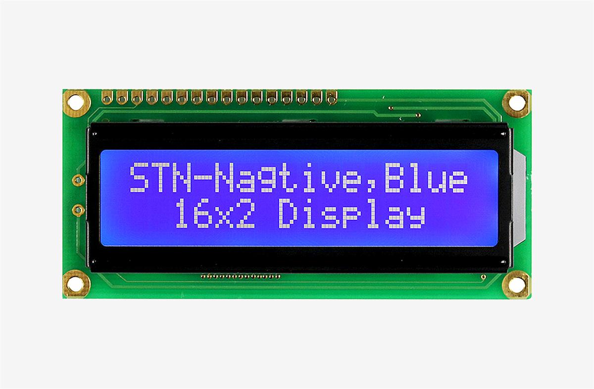 WinstarLCD ve Display16x2 Mavi Karakter LCD Display - WH1602B-TMI-CT#
