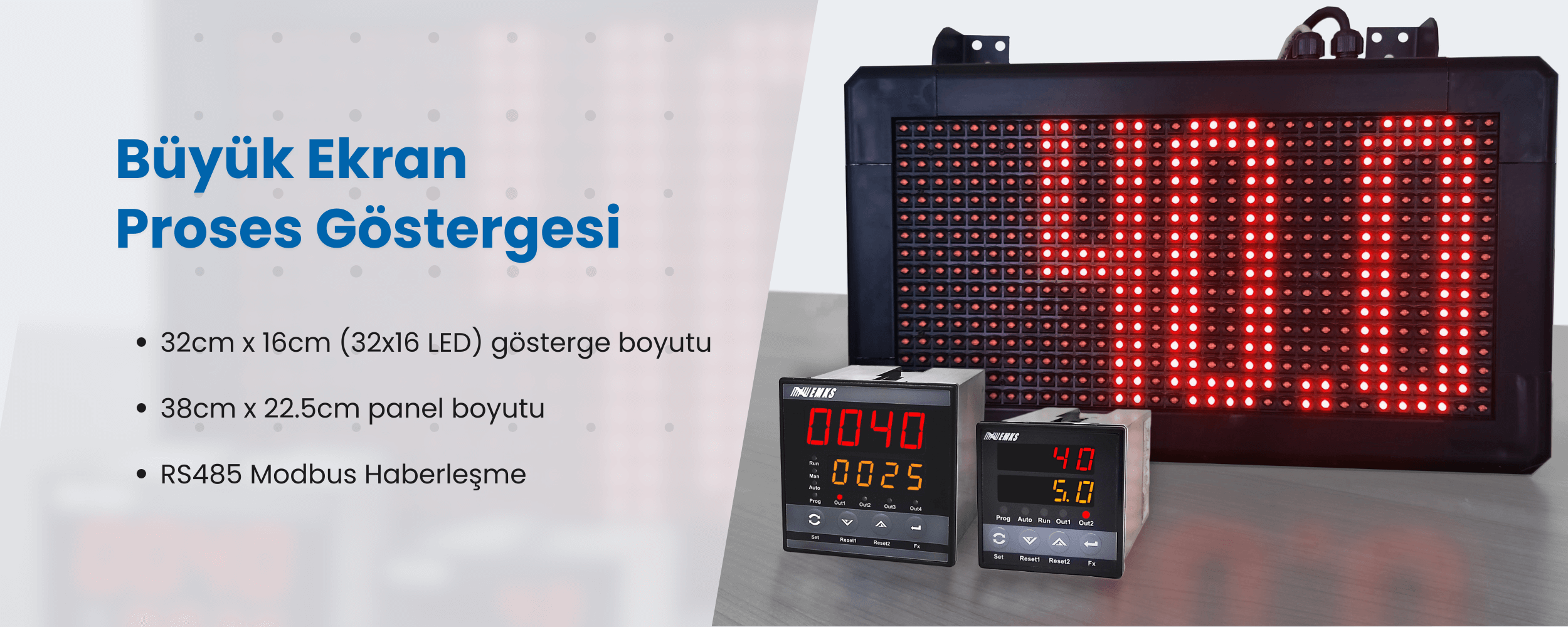 Büyük Ekran Üniversal Proses Göstergesi - emksmarket.com