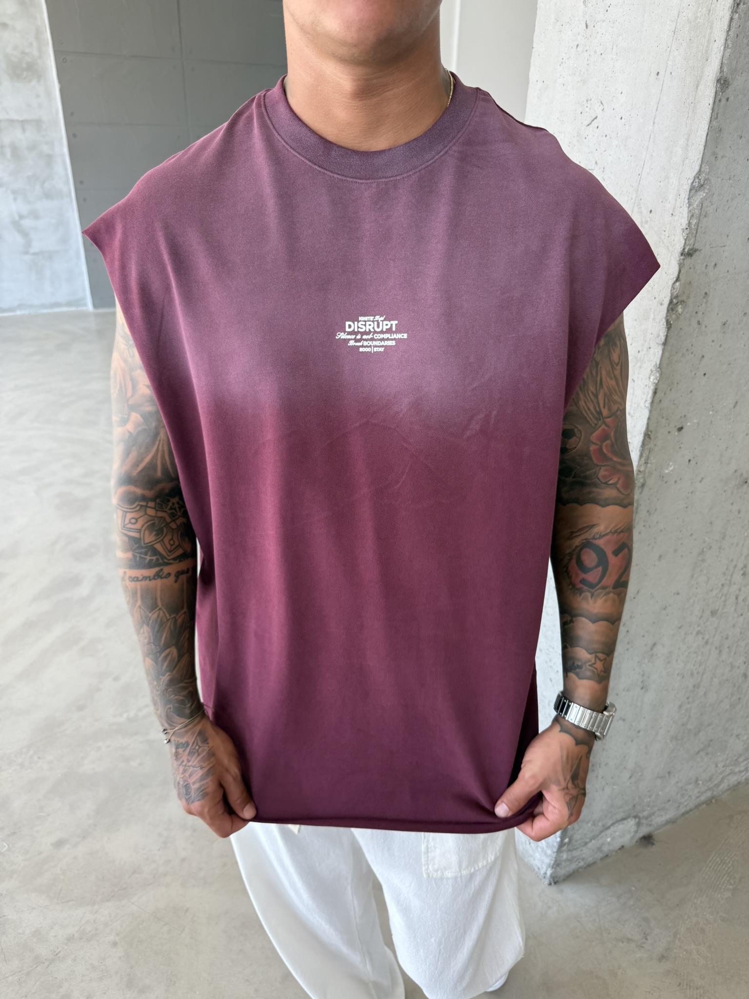 Dısrupt Sıfır Kol Spreyli Atlet - Bordo