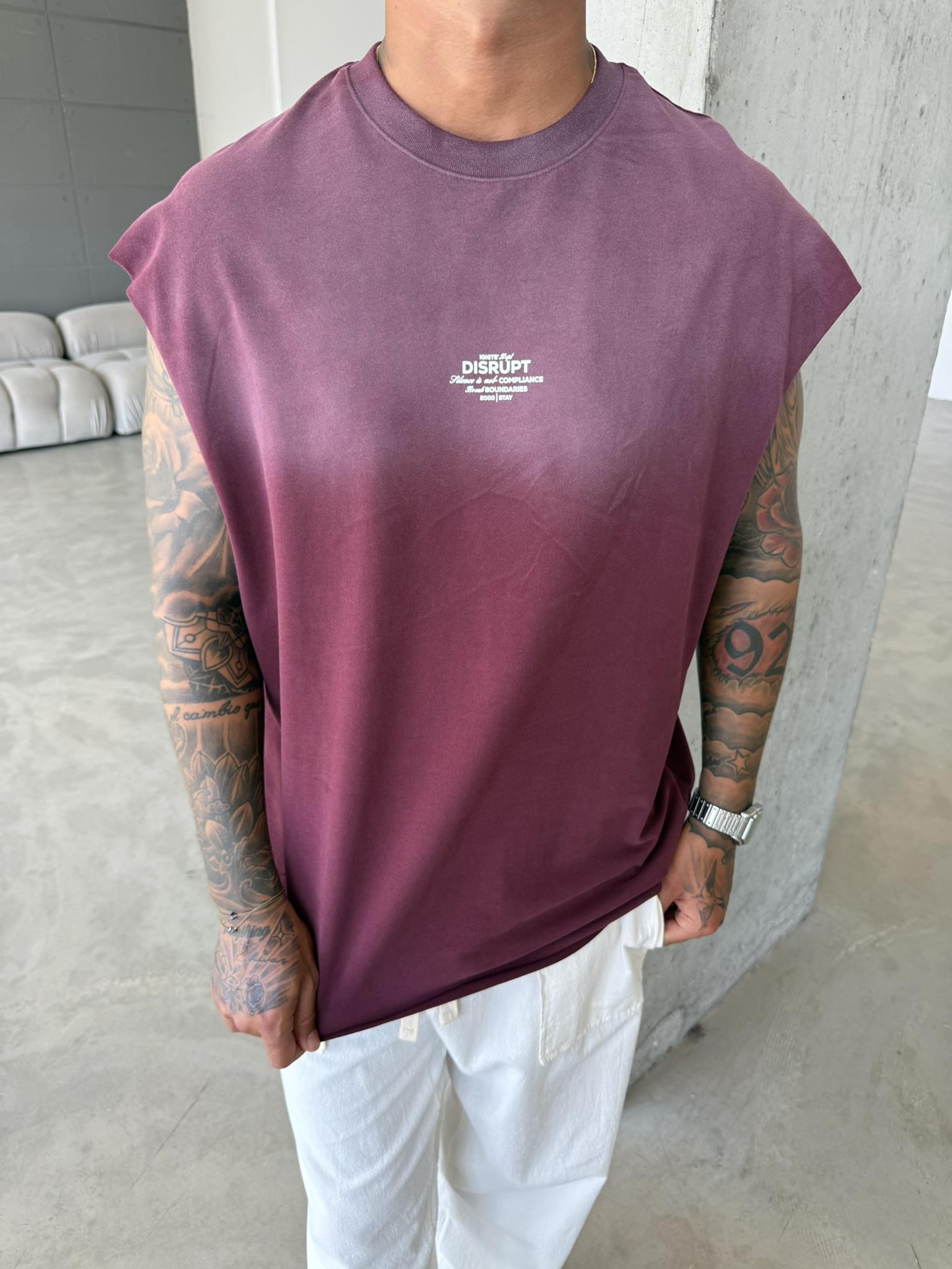 Dısrupt Sıfır Kol Spreyli Atlet - Bordo