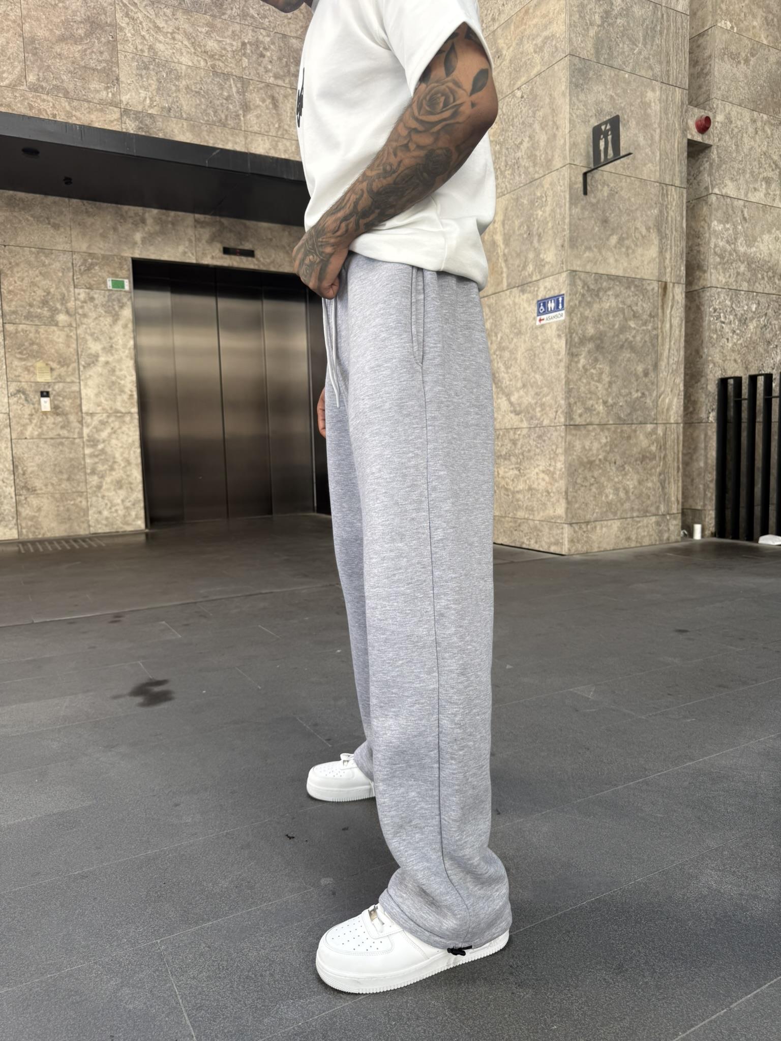 Erkek Basic Baggy Eşofman - Gri