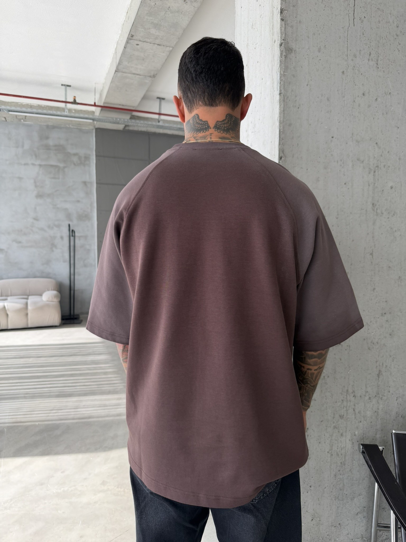 Global Art Spreyli Premium T-Shirt - Kahve