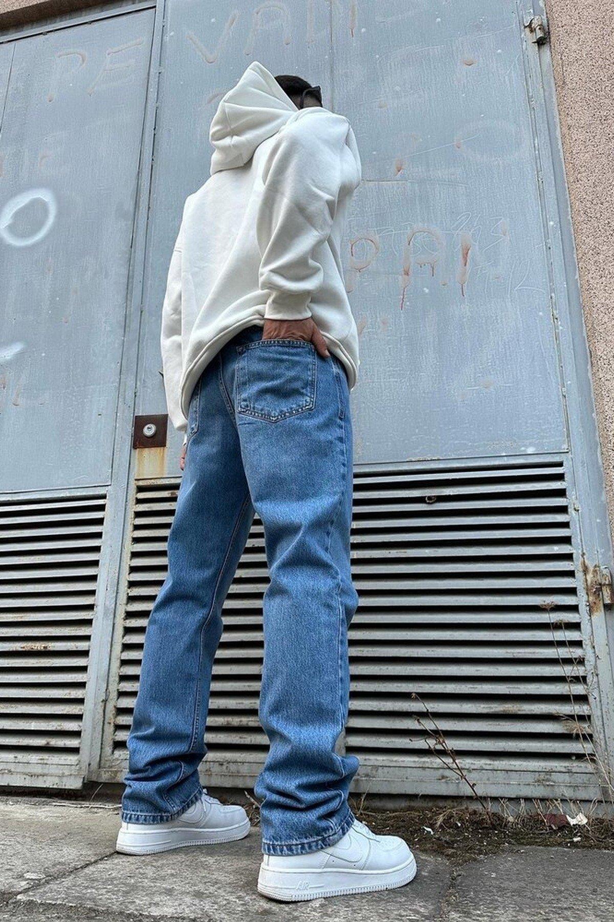 Mavi Baggy Pantolon A108 K-2 Mavi