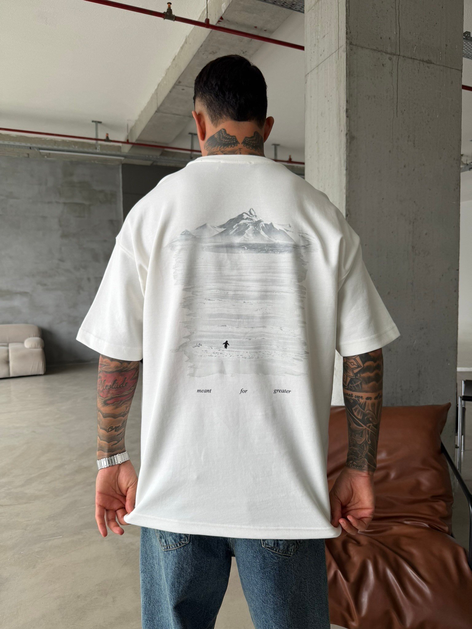 Meant For Greater Basic But Why T-Shirt - Beyaz