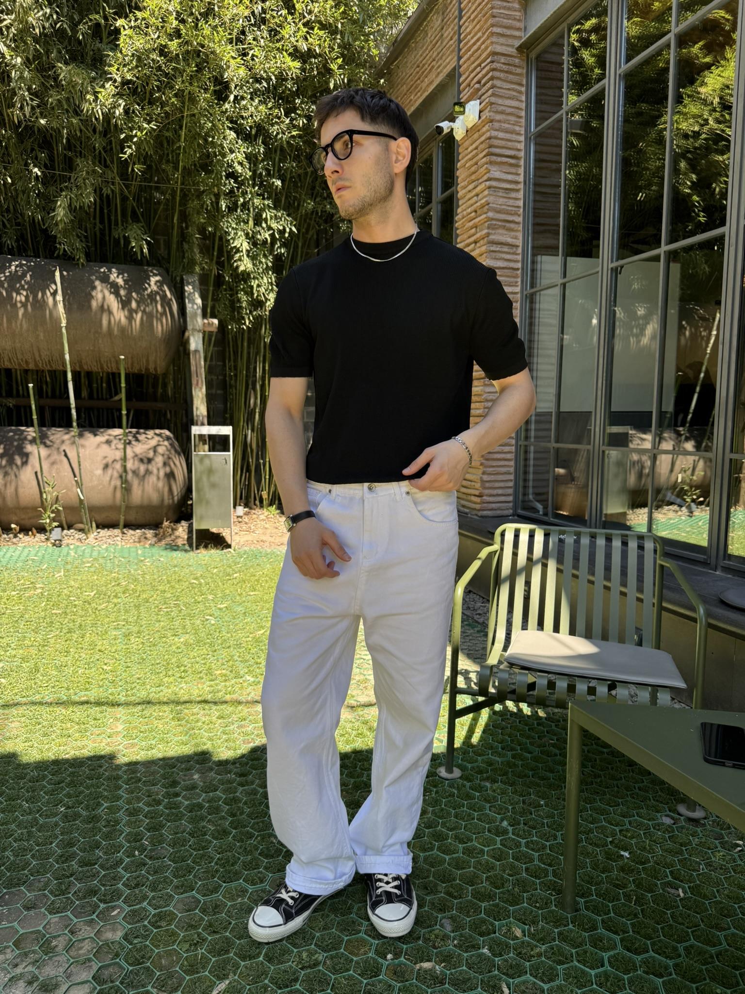 Old Money Regular Fit T-Shirt - Siyah