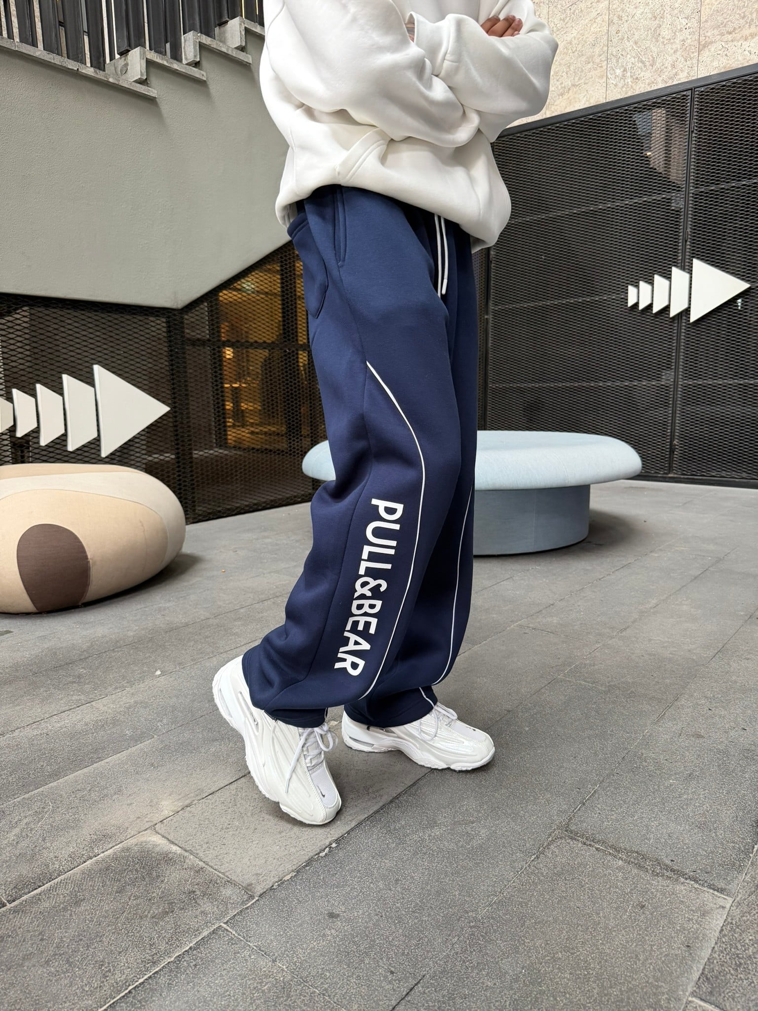 P&B Detaylı Baggy Premium Eşofman - İndigo