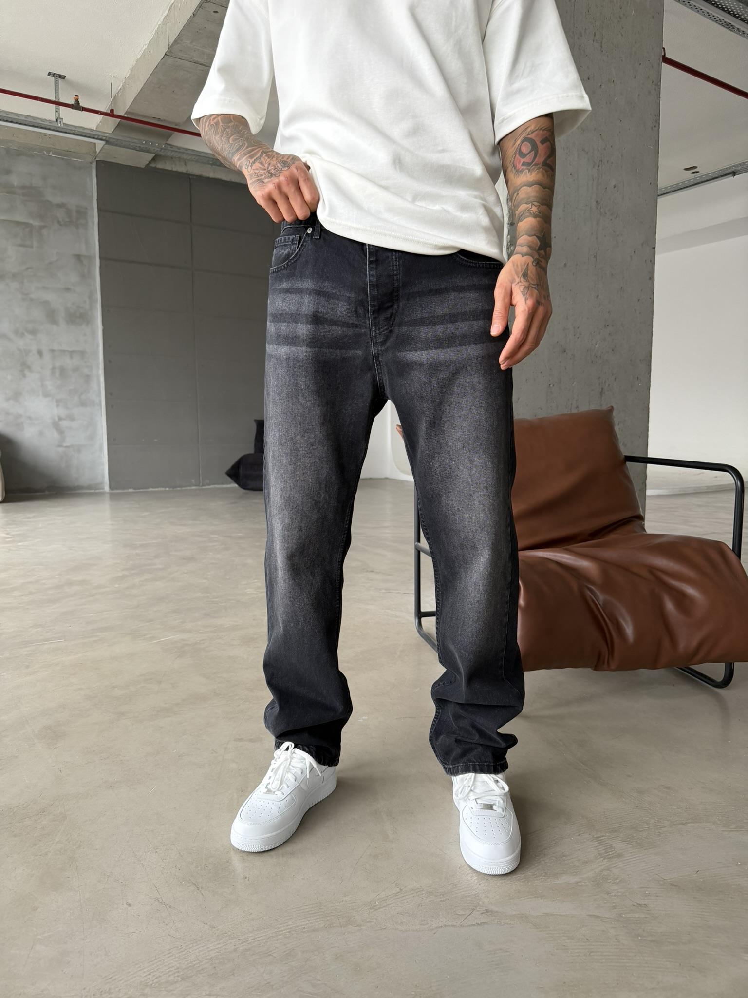 Premium Baggy Fit Pantolon - Siyah