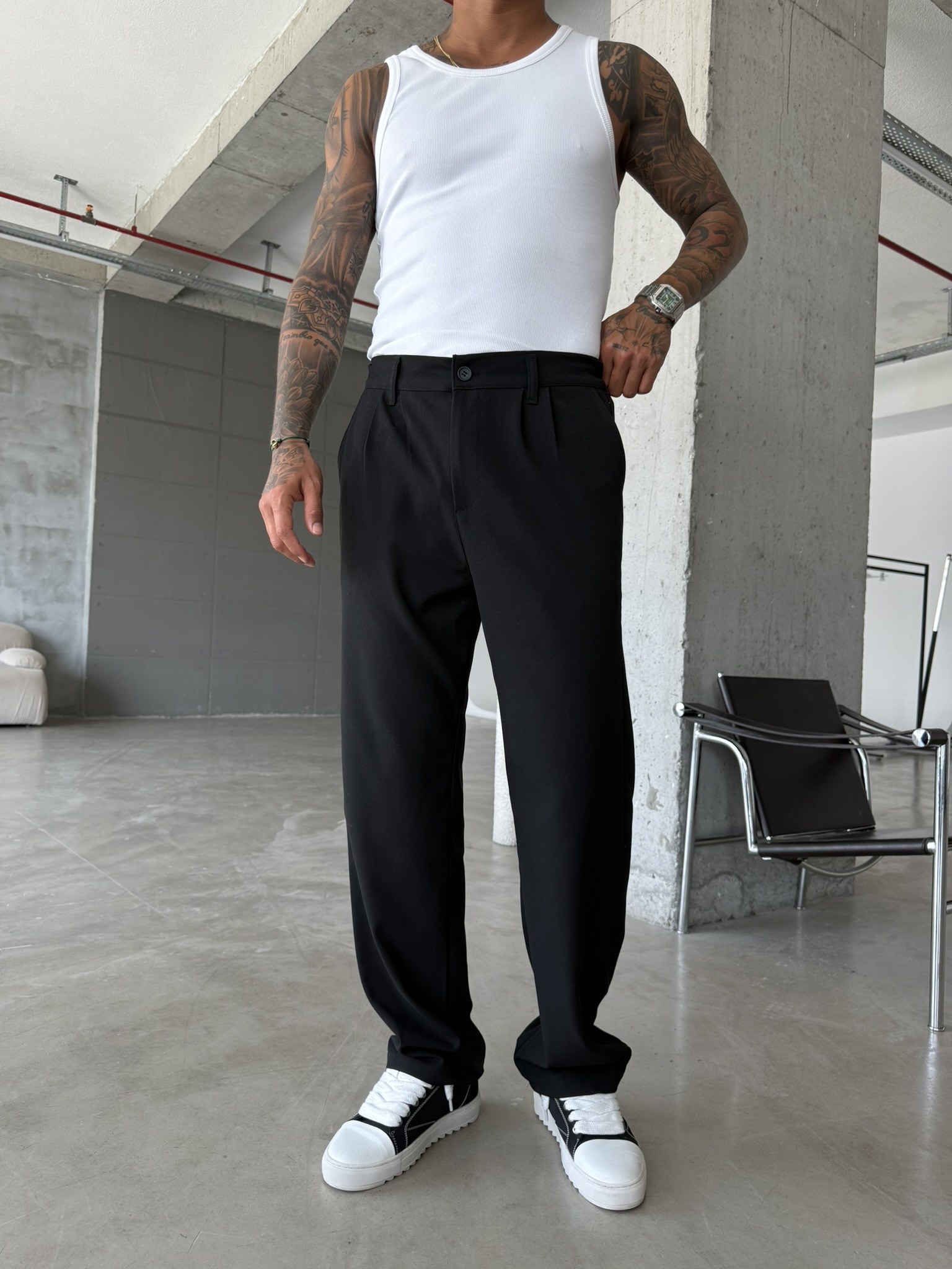 Premium Basic Pileli Kumaş Pantolon 