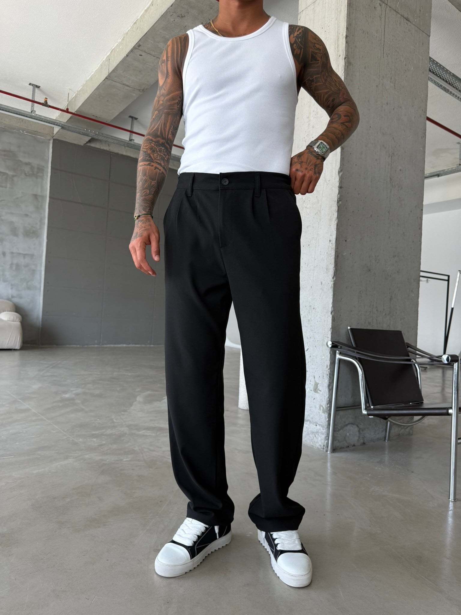 Premium Basic Pileli Kumaş Pantolon 